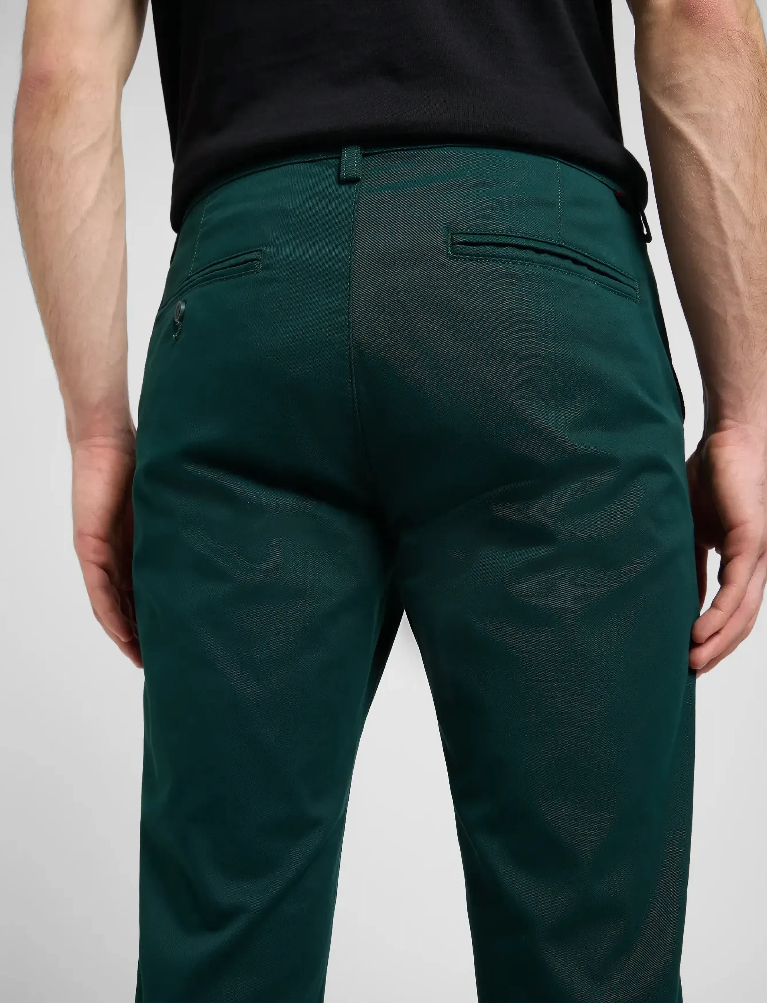 Lee Jeans - SLIM CHINO - chino püksid - jade forest - 5