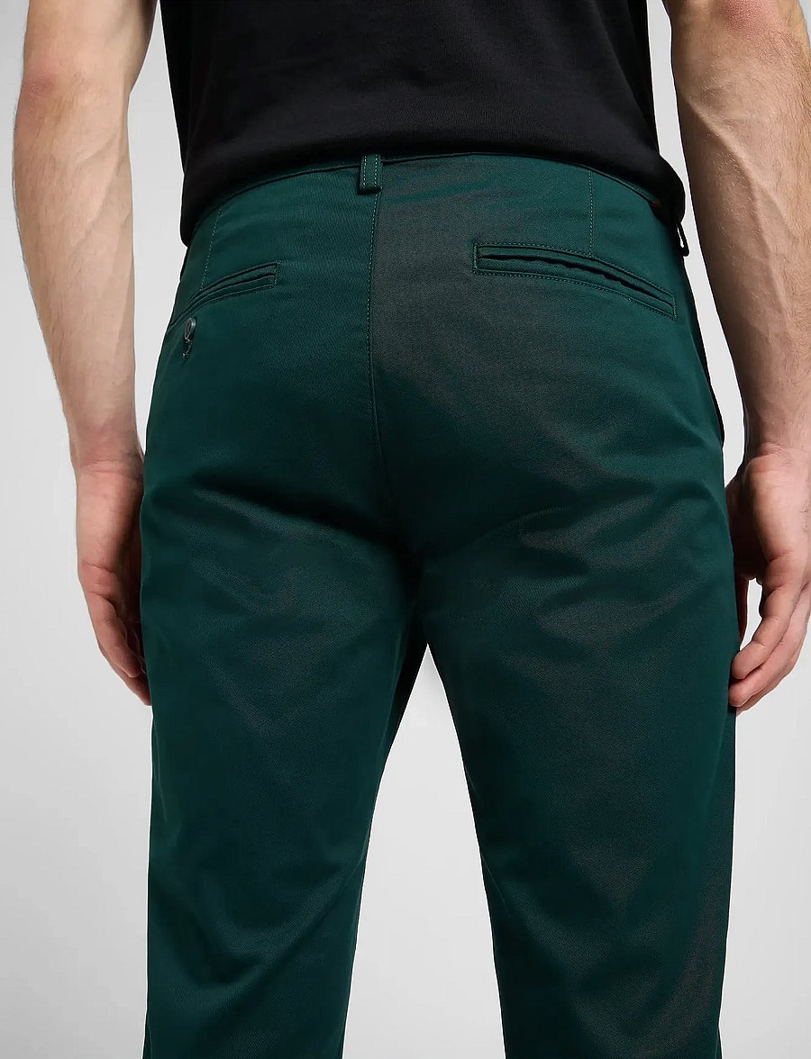Lee Jeans - SLIM CHINO - chino püksid - jade forest - 5