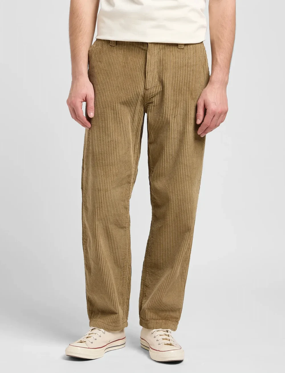 Lee Jeans - LOOSE WORKWEAR CHINO - chinos - dark khaki - 0