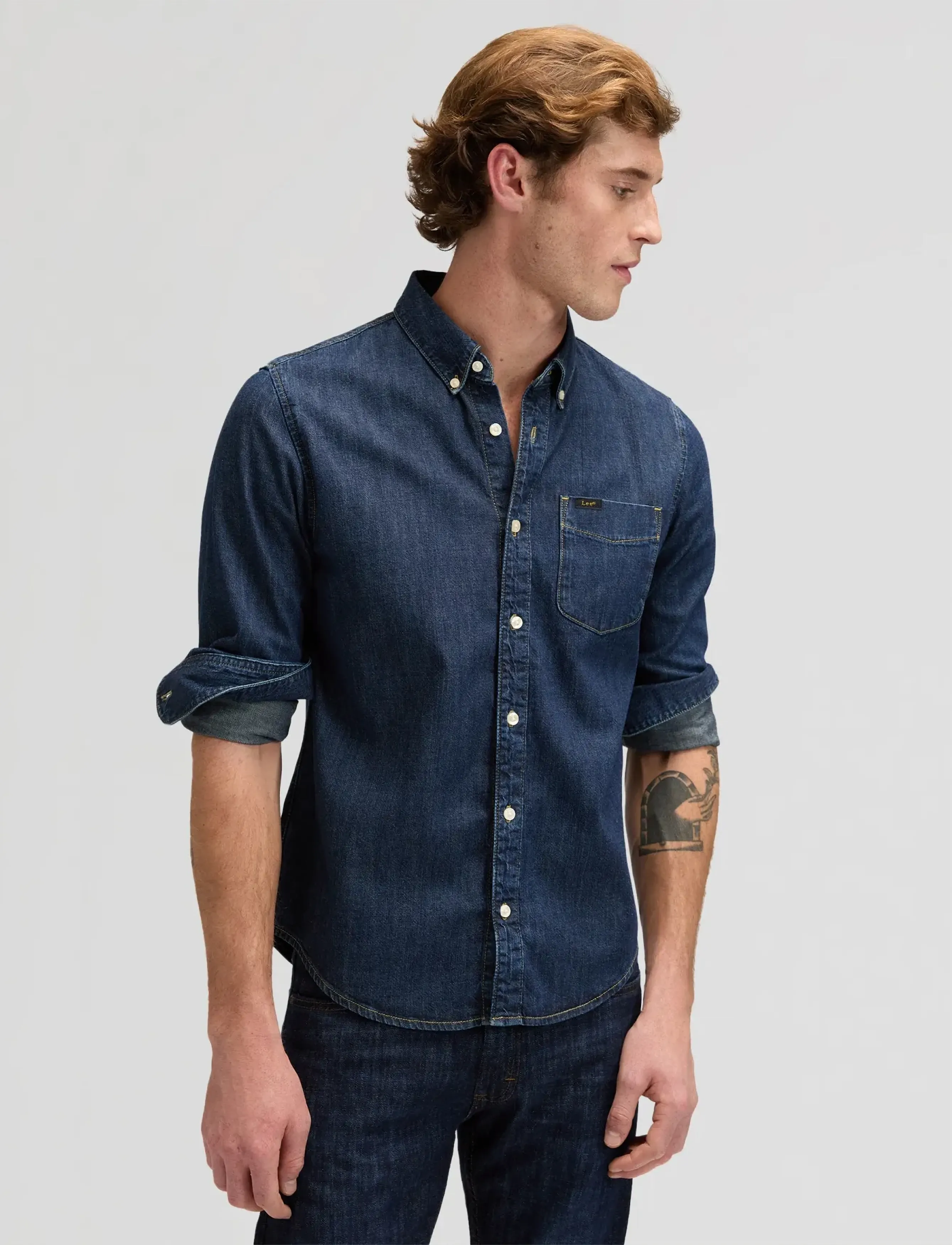 Lee Jeans LEE BUTTON DOWN - Kleidung - RINSE / navy