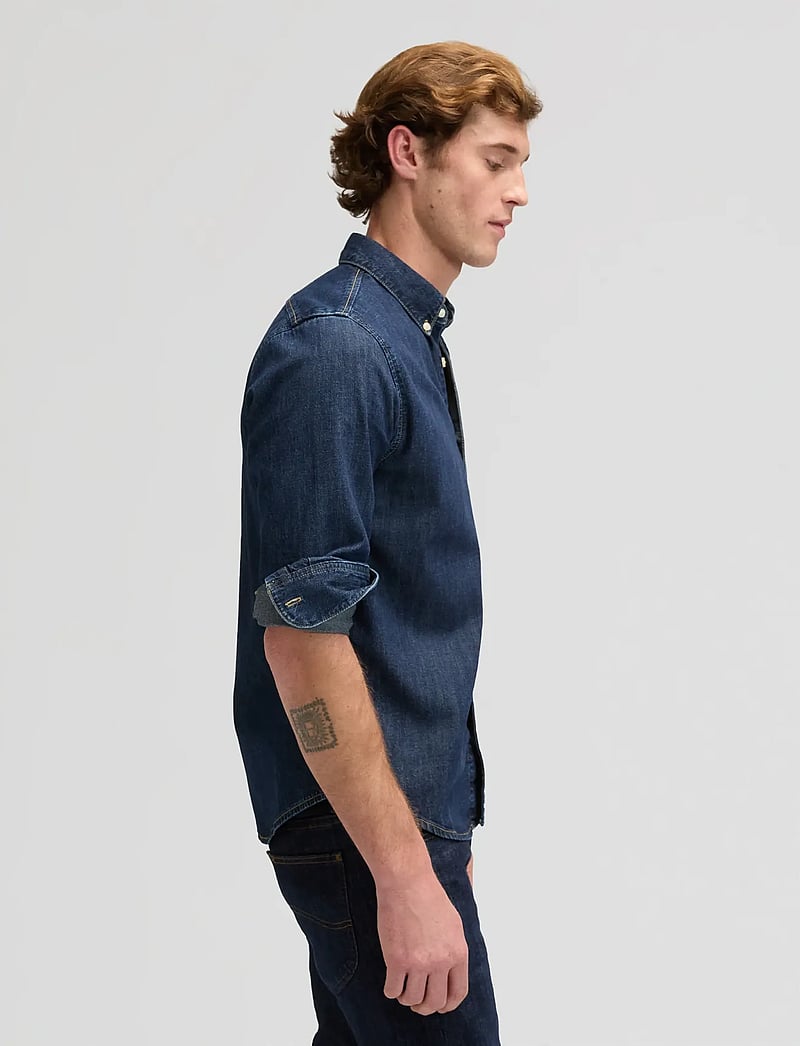 Lee Jeans - LEE BUTTON DOWN - denimskjorter - rinse - 4