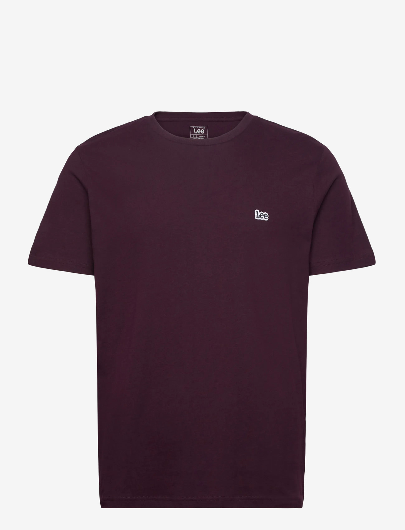 Lee Jeans - SS PATCH LOGO TEE - kurzärmelig - deep wine - 1
