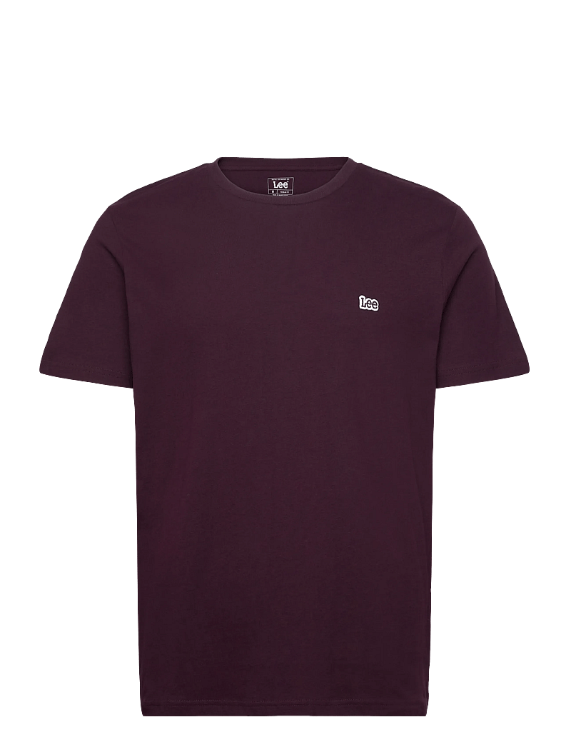 Lee Jeans - SS PATCH LOGO TEE - kurzärmelig - deep wine - 1