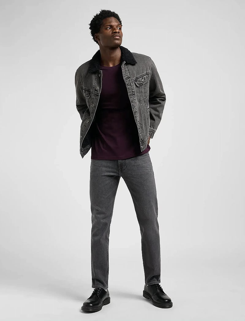 Lee Jeans - SS PATCH LOGO TEE - kurzärmelig - deep wine - 4