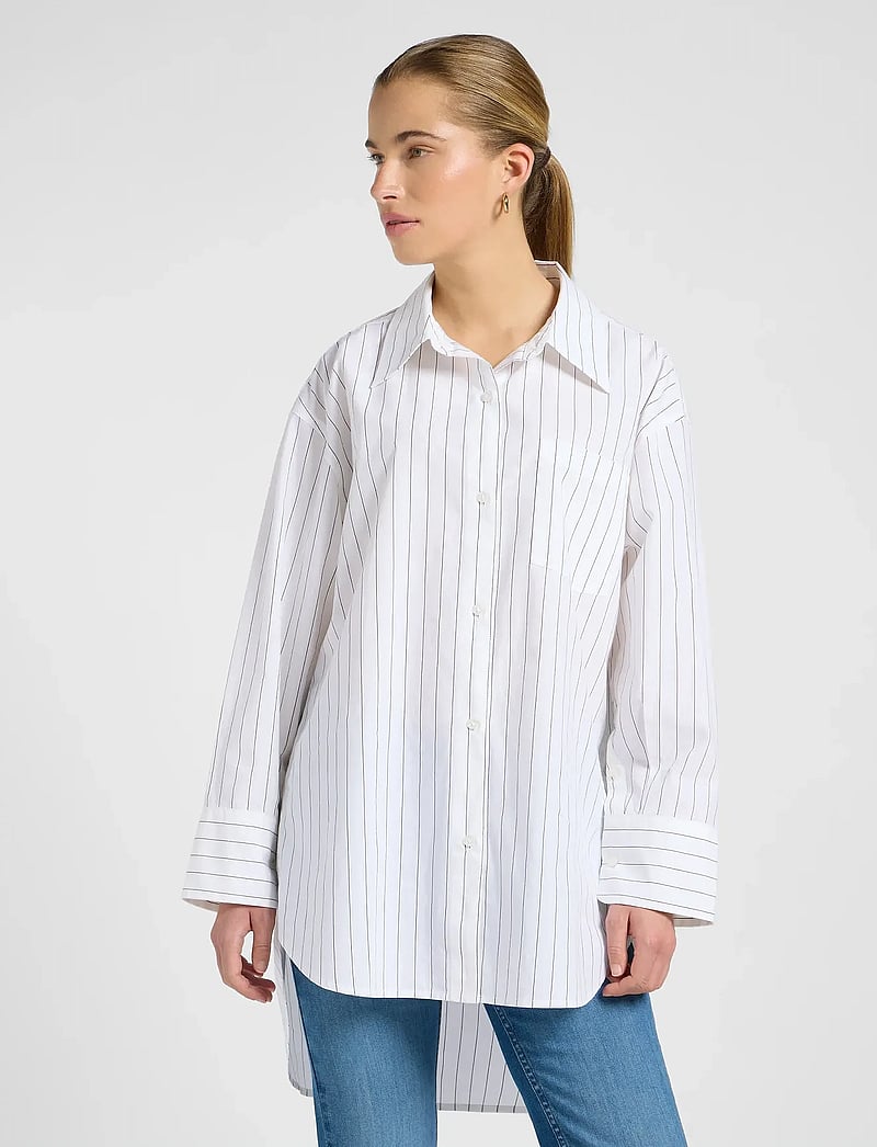 Lee Jeans - LOOSE SHIRT - langärmlige hemden - bistre stripe - 0