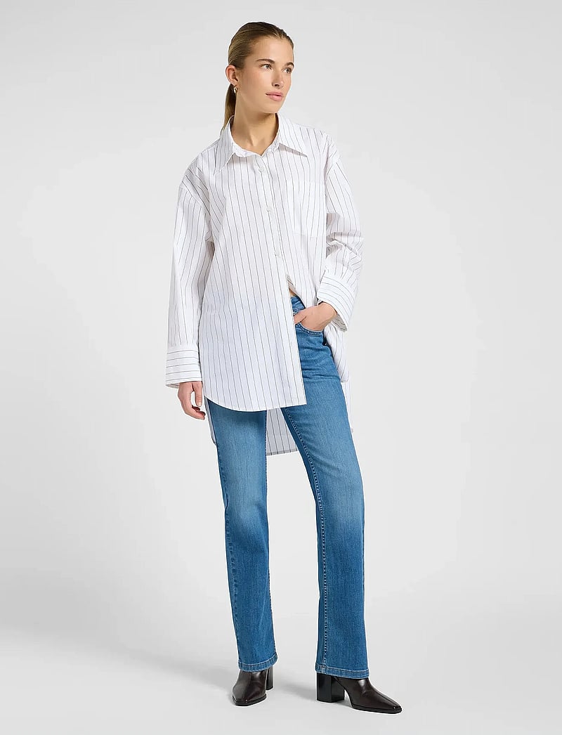 Lee Jeans - LOOSE SHIRT - langärmlige hemden - bistre stripe - 4