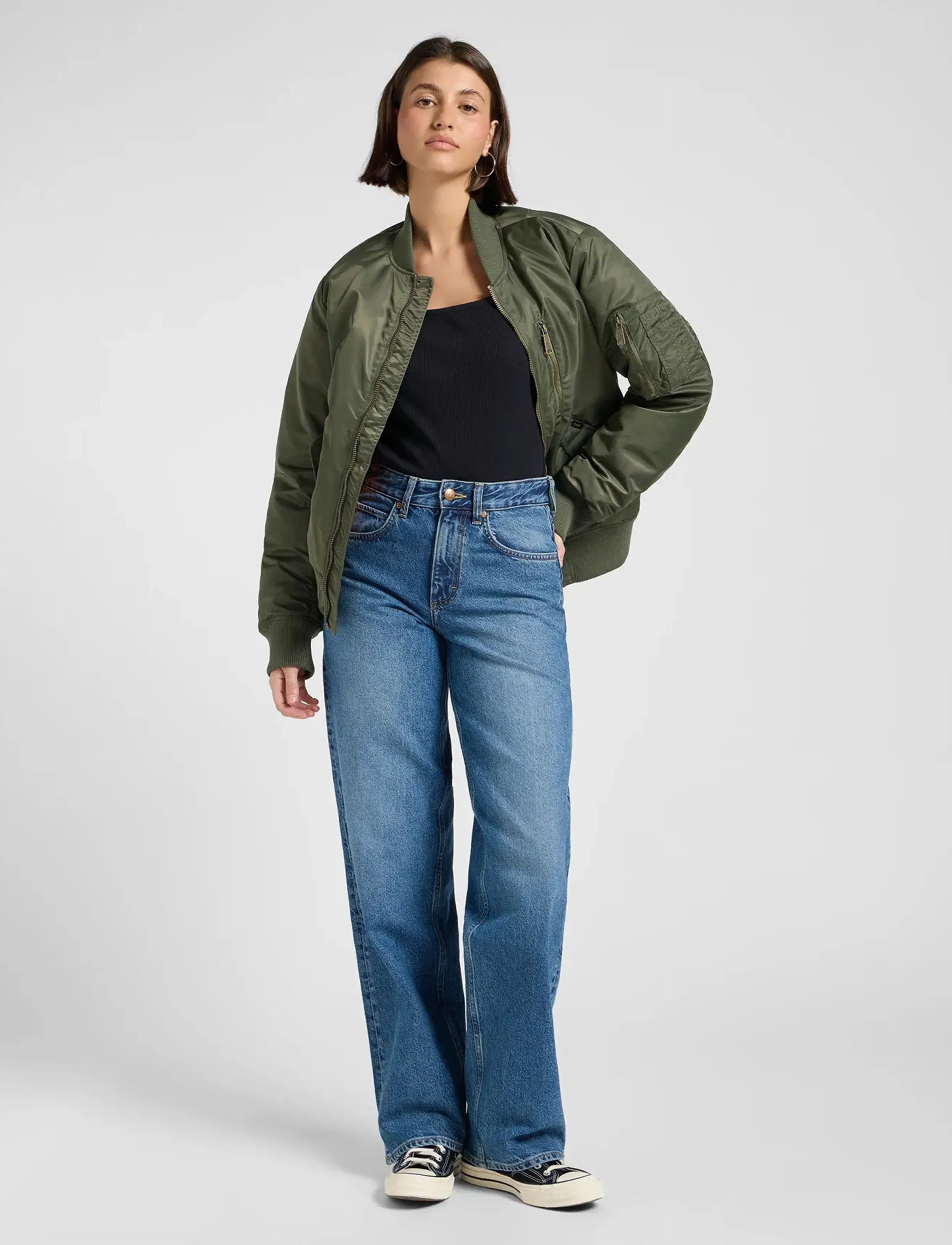 Lee Jeans - RIDER LOOSE - hosen mit weitem bein - in too deep - 4