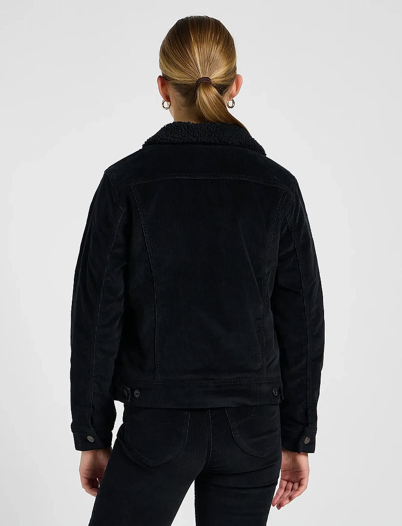 Lee Jeans - SHERPA RIDER JKT - jeansjackor - unionall black - 2