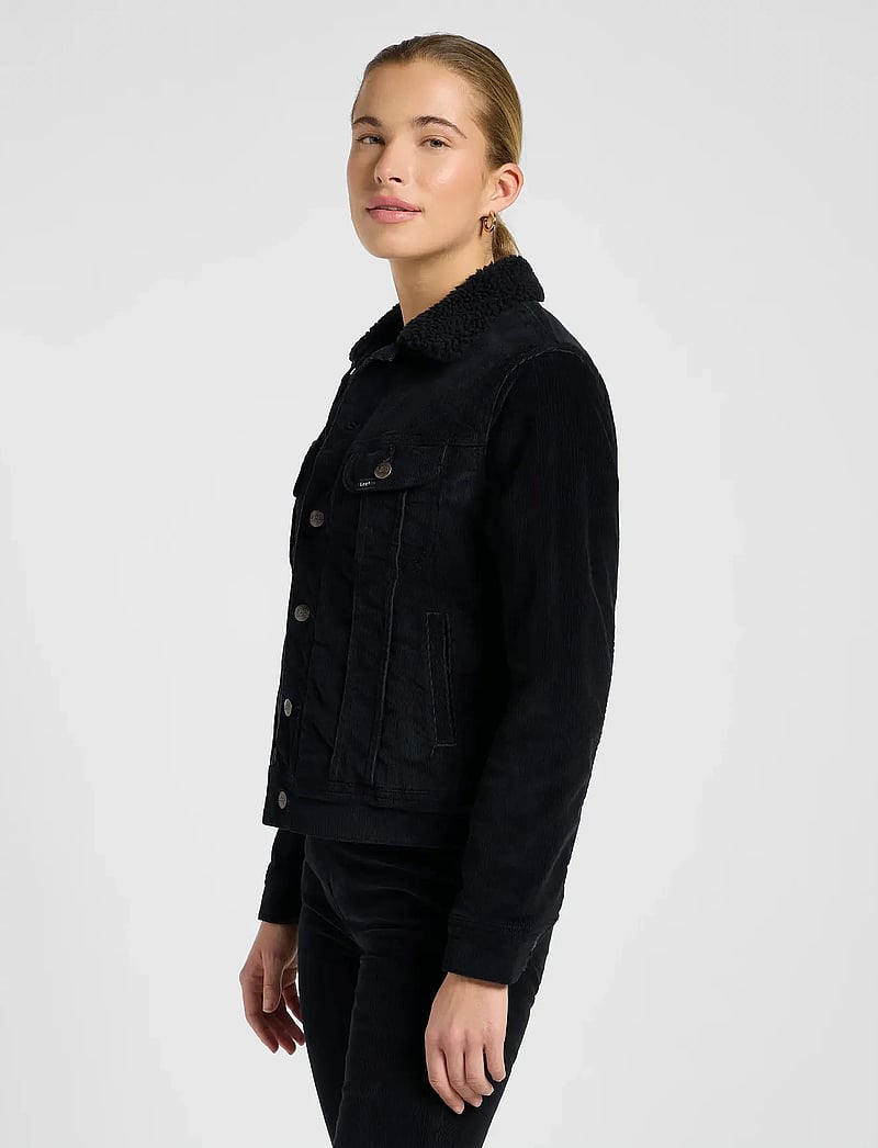 Lee Jeans - SHERPA RIDER JKT - jeansjackor - unionall black - 4