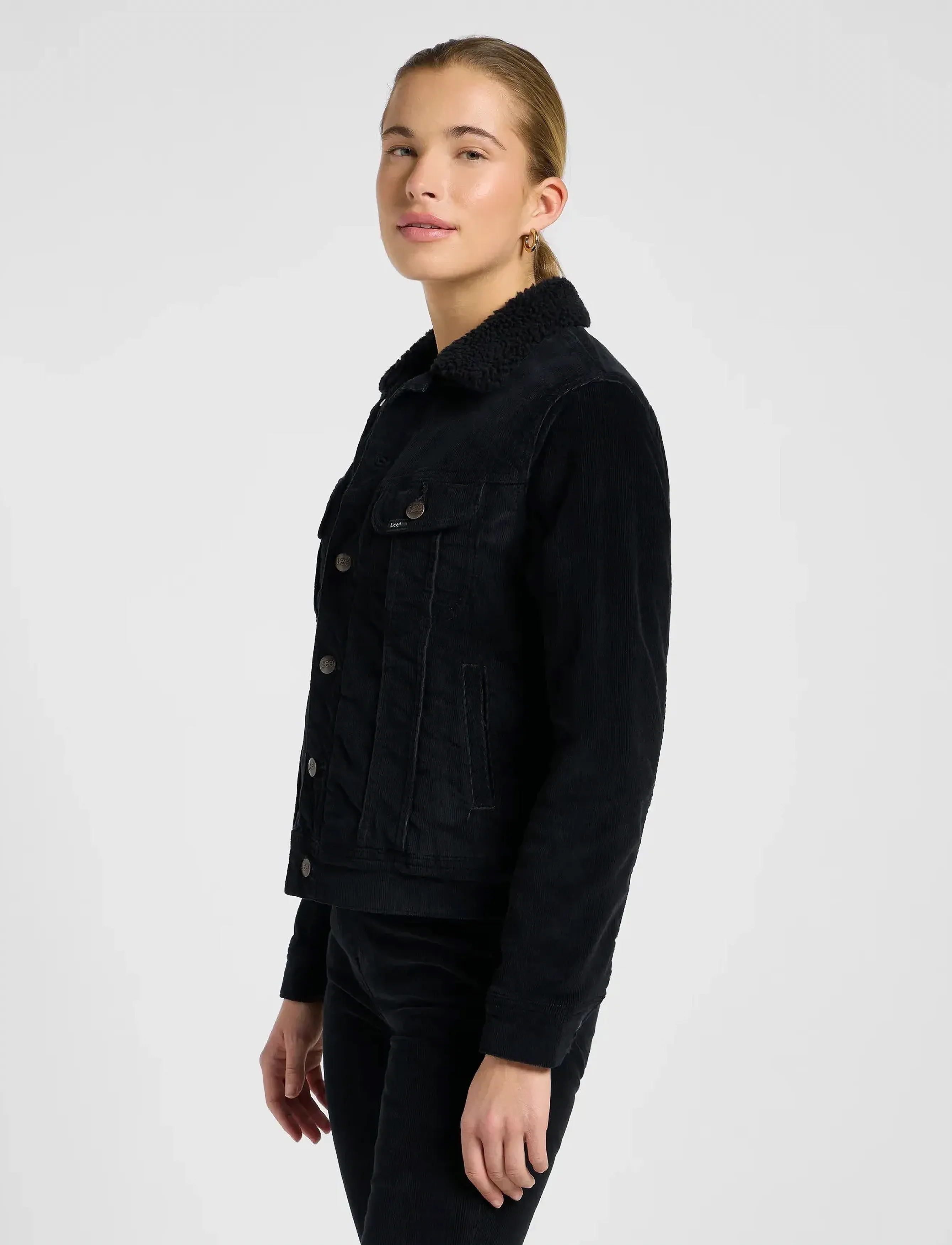 Lee Jeans - SHERPA RIDER JKT - kevadjoped - unionall black - 4