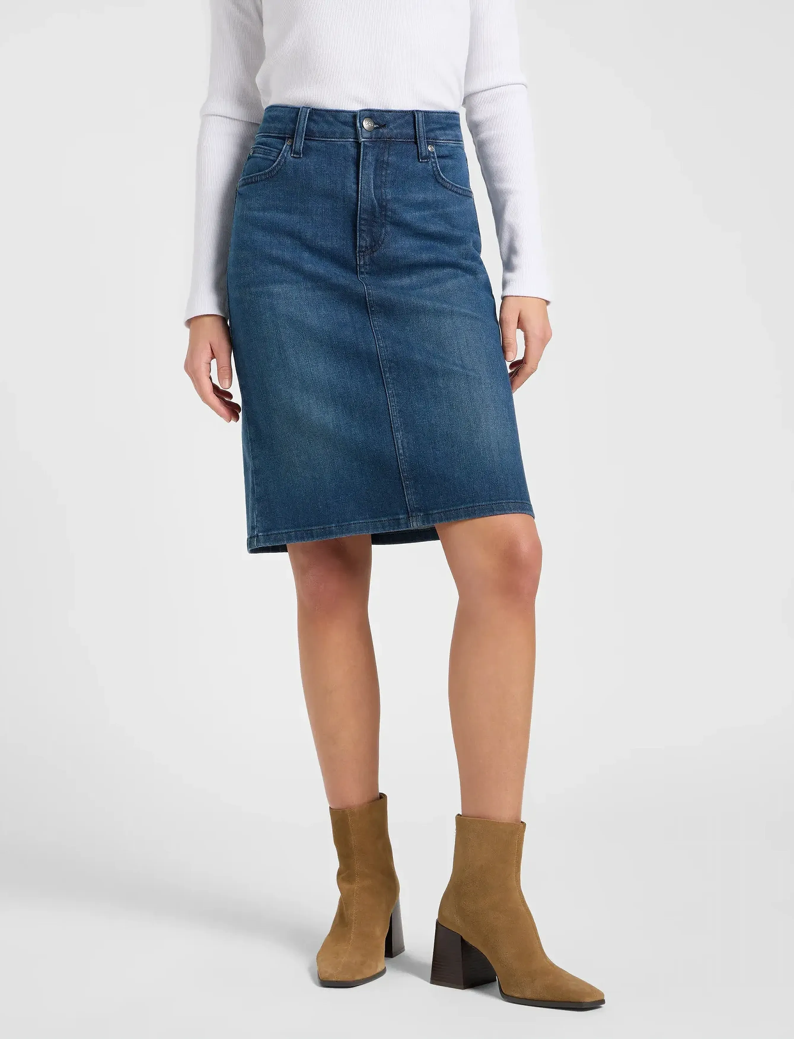 Lee Jeans MIDI SKIRT - Lee Jeans - FEEL THE FANTASY / navy