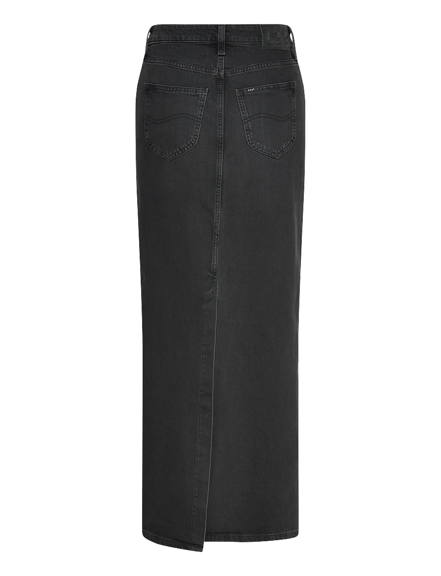 Lee Jeans - BACK SLIT MAXI SKIRT - teksaseelikud - dark age - 2