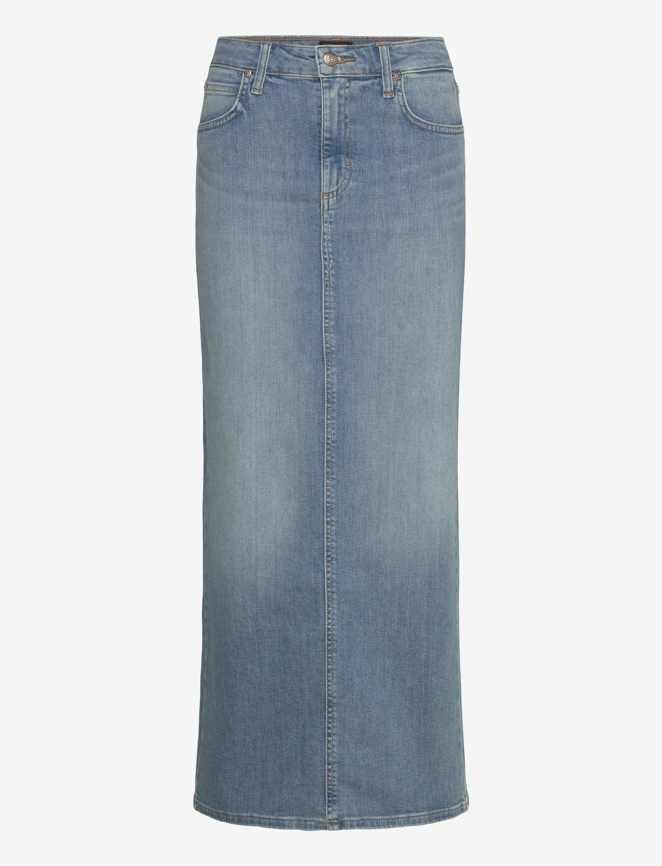 Lee Jeans - BACK SLIT MAXI SKIRT - teksaseelikud - violet bloom - 1