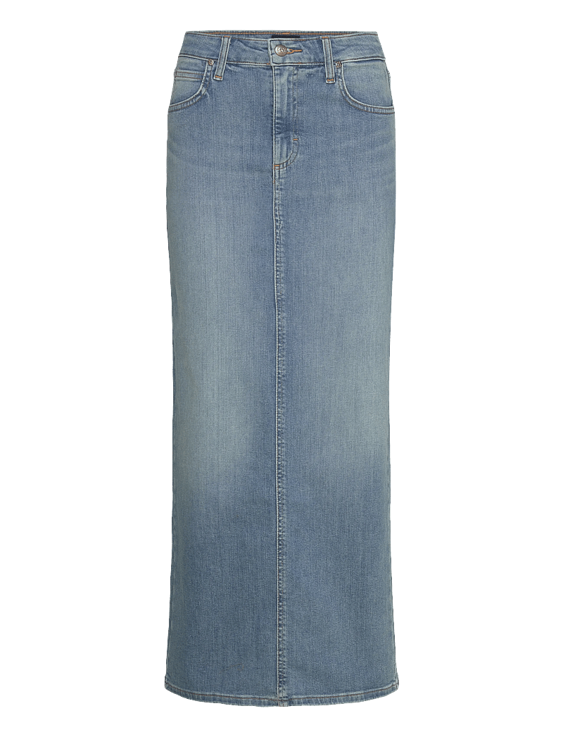 Lee Jeans - BACK SLIT MAXI SKIRT - teksaseelikud - violet bloom - 1