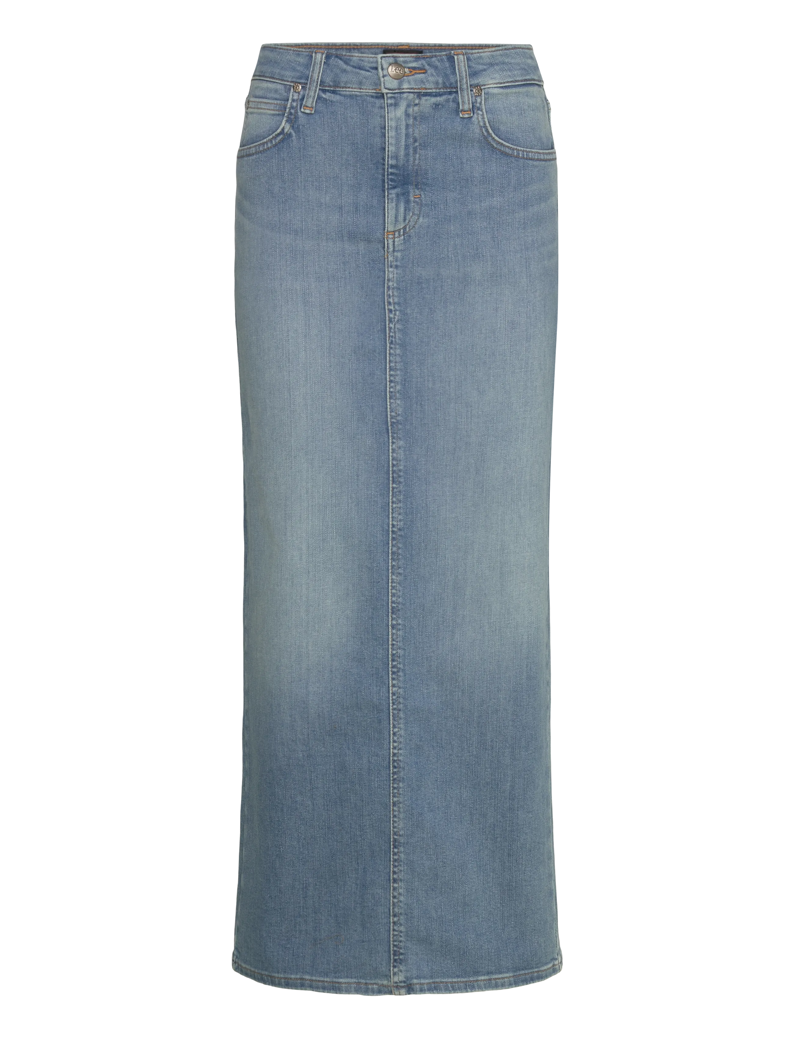 Lee Jeans BACK SLIT MAXI SKIRT - Tøj - VIOLET BLOOM / blue