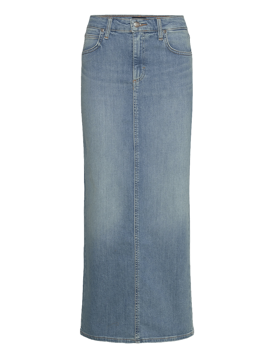 Lee Jeans - BACK SLIT MAXI SKIRT - jeansröcke - violet bloom - 1