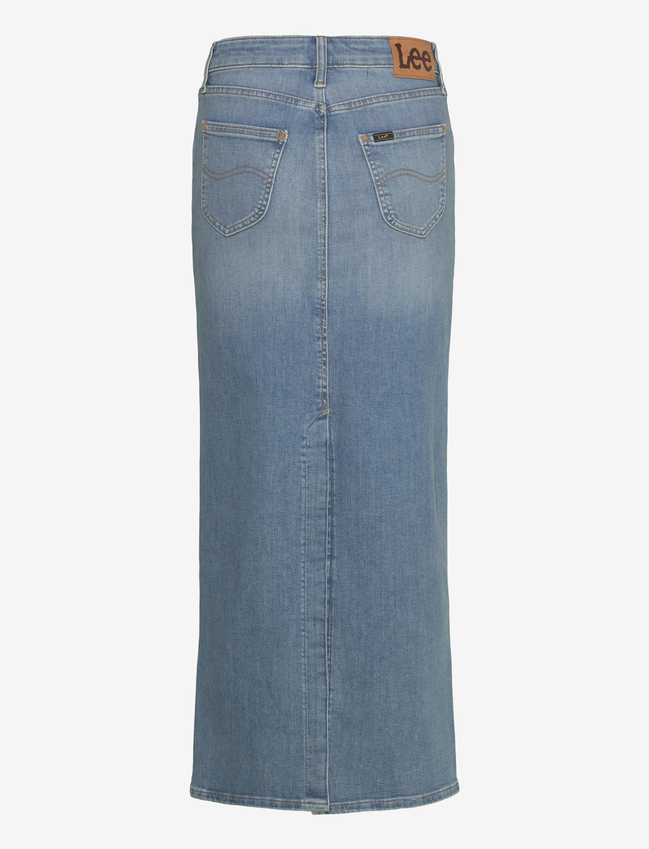 Lee Jeans - BACK SLIT MAXI SKIRT - teksaseelikud - violet bloom - 2