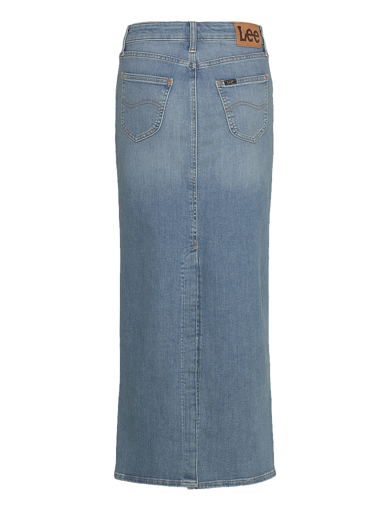 Lee Jeans - BACK SLIT MAXI SKIRT - teksaseelikud - violet bloom - 2