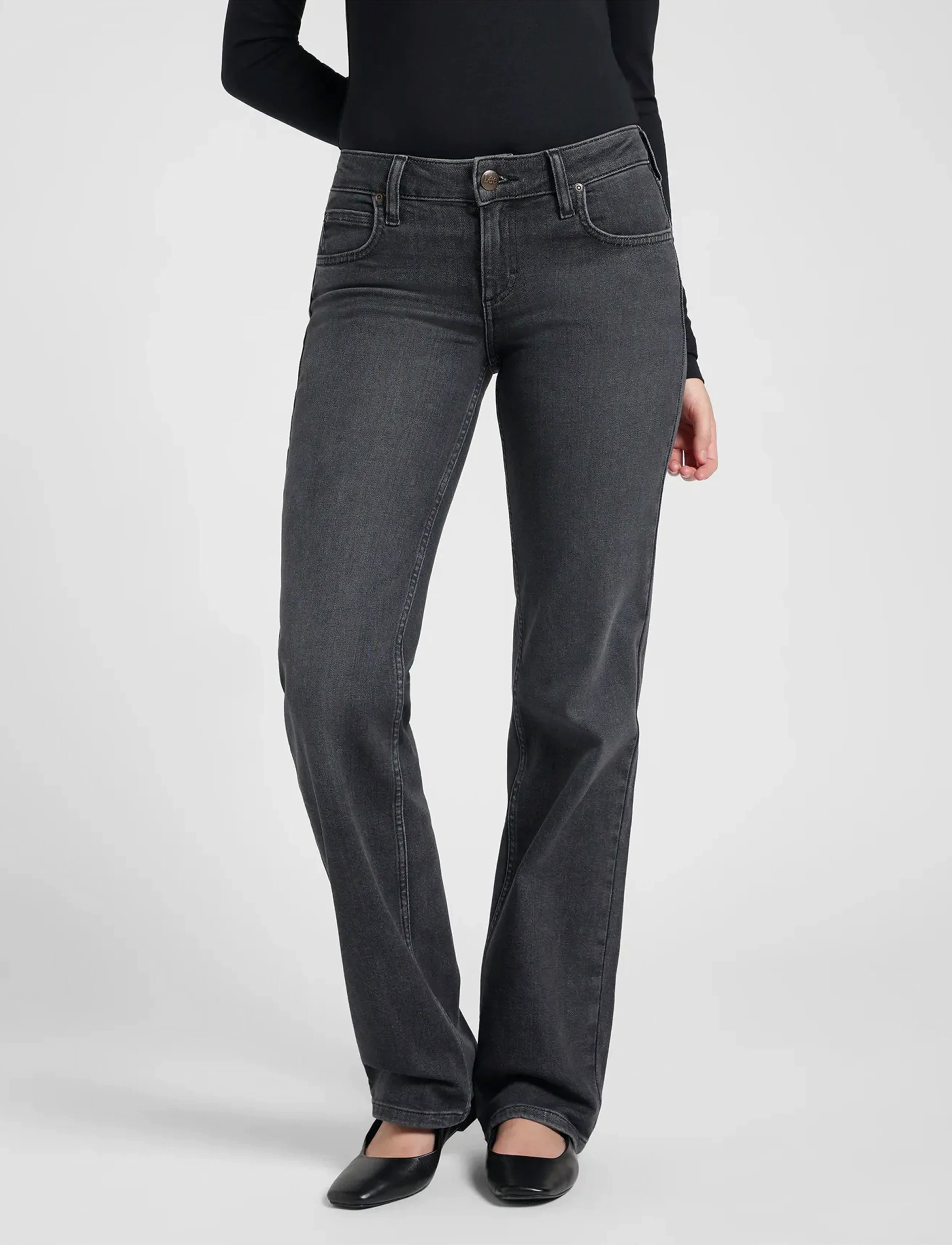 Lee Jeans Zoe, 31 x 31, Jeans, Grau - Straight-regular, Frauen