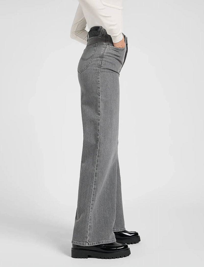 Lee Jeans - STELLA - hosen mit weitem bein - grey fog - 4