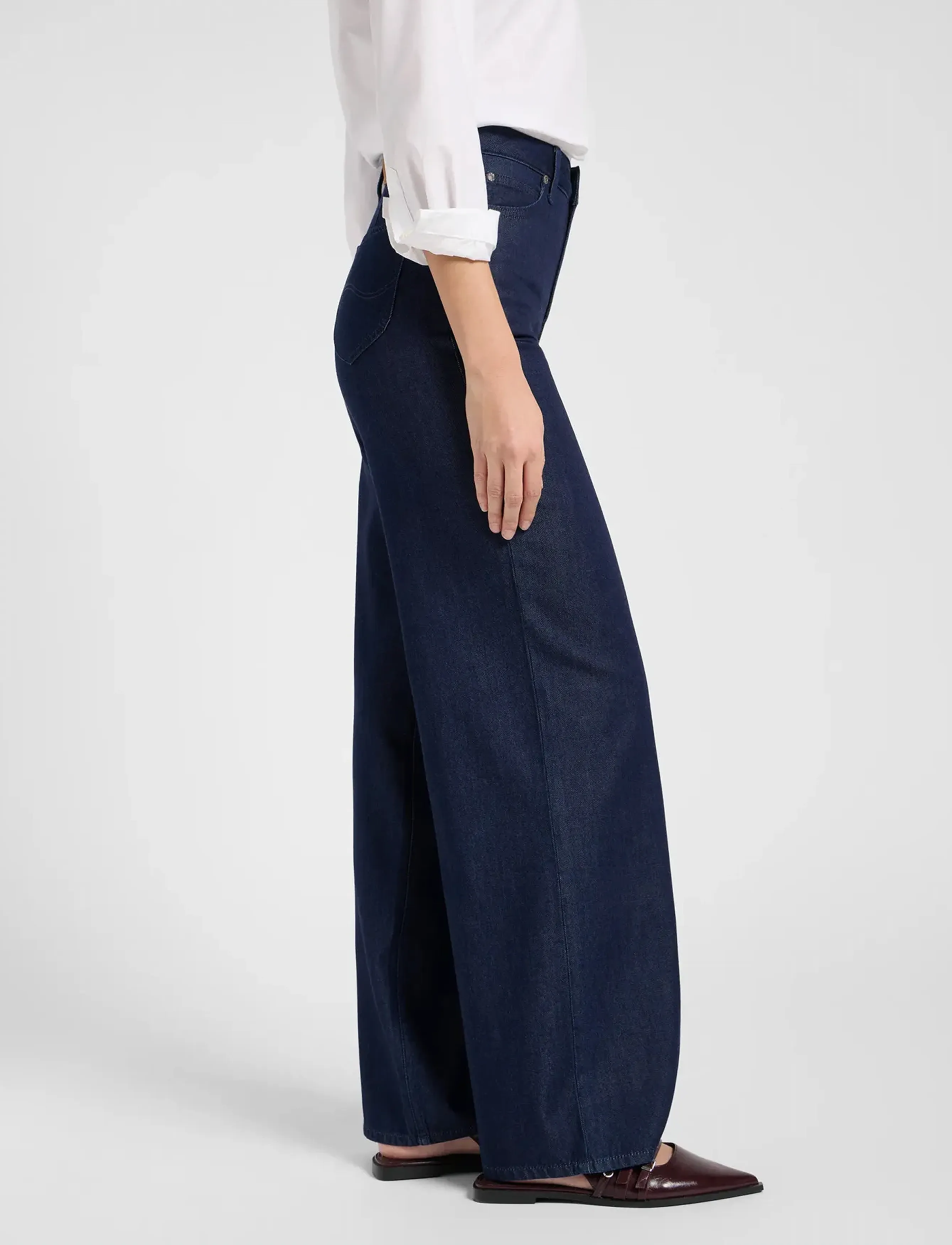 Lee Jeans - STELLA - hosen mit weitem bein - regal blue - 4