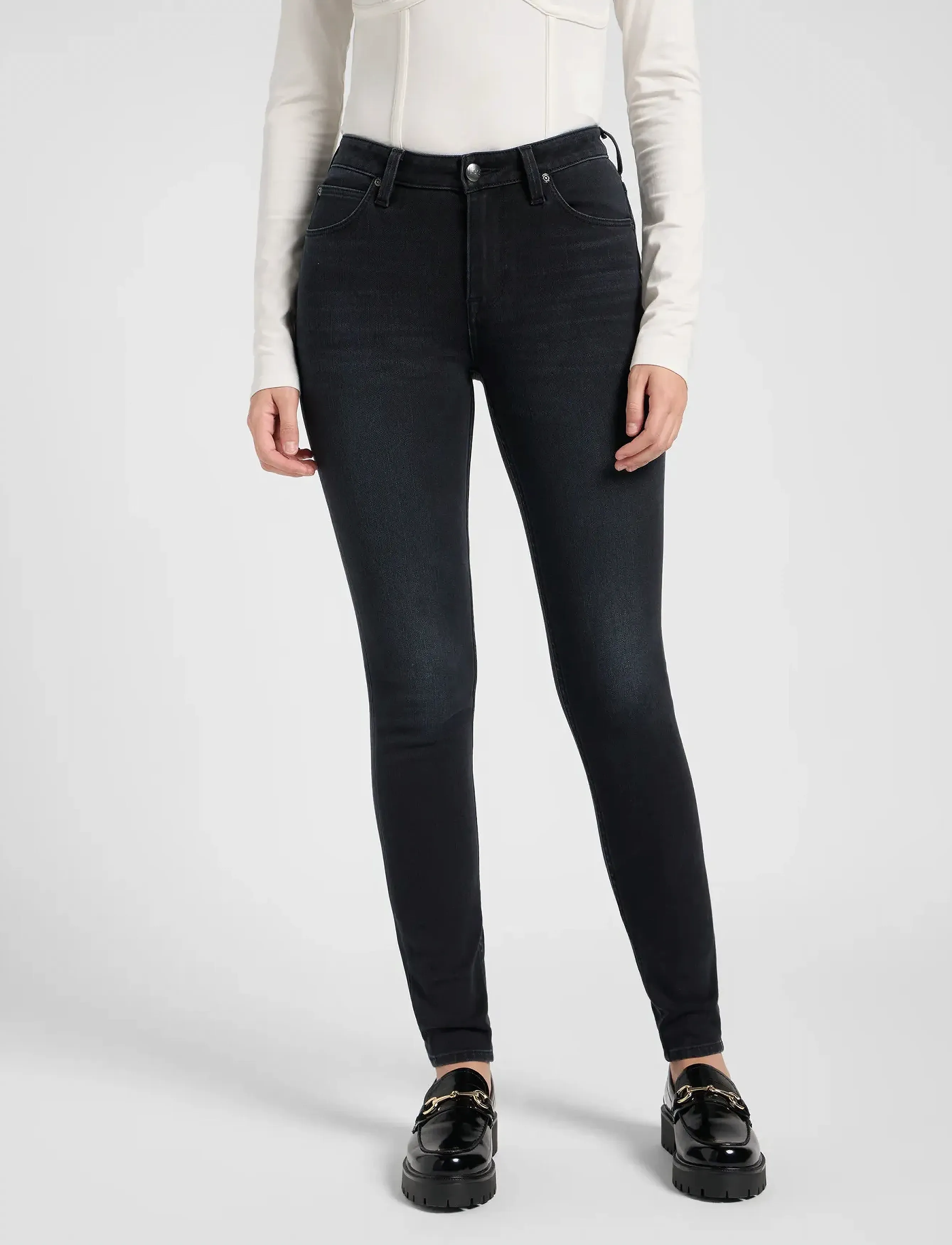 Lee Jeans SCARLETT HIGH - Transitional Layering - BRAIN FOG / black