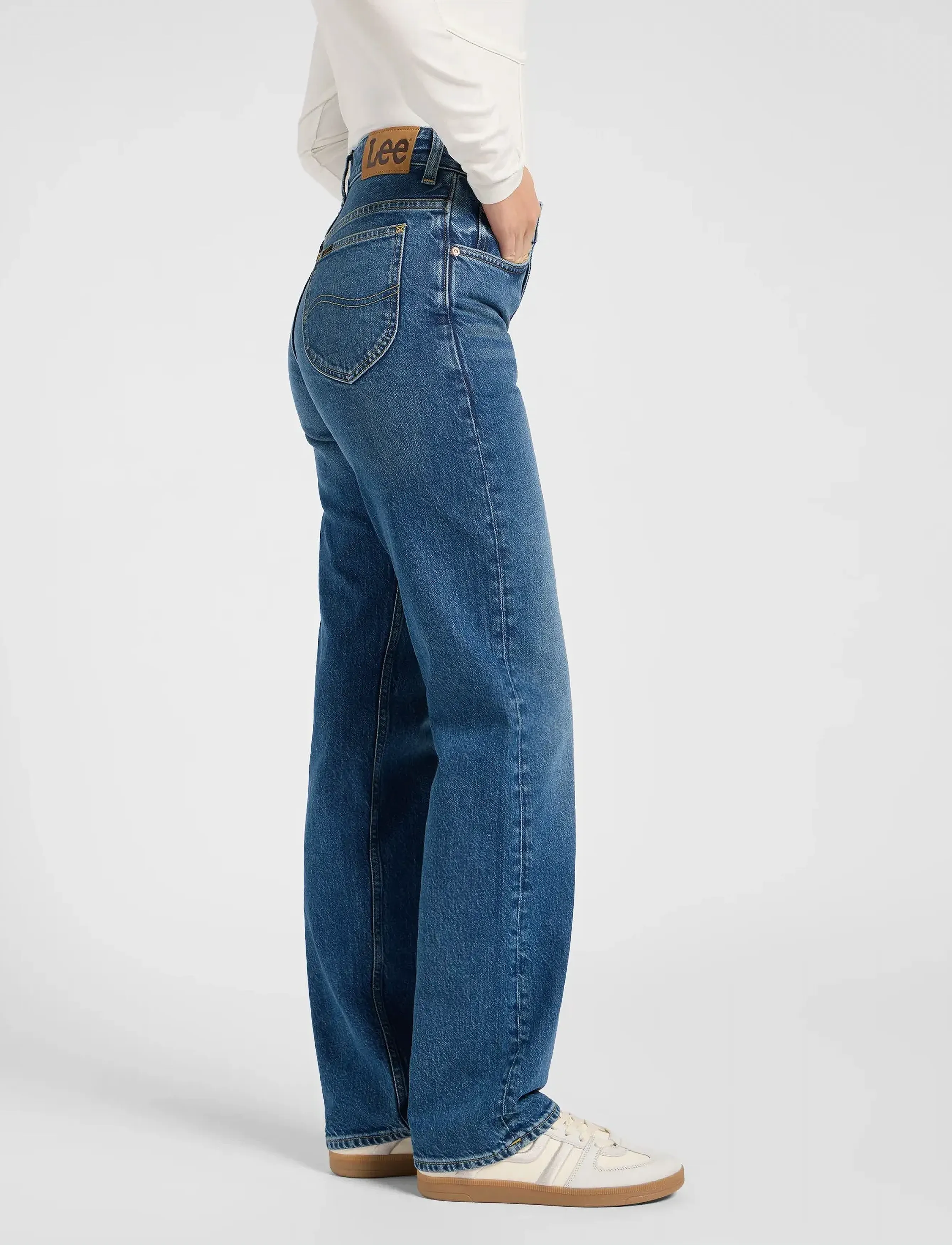 Lee Jeans - RIDER CLASSIC - straight jeans - crystal clear - 5