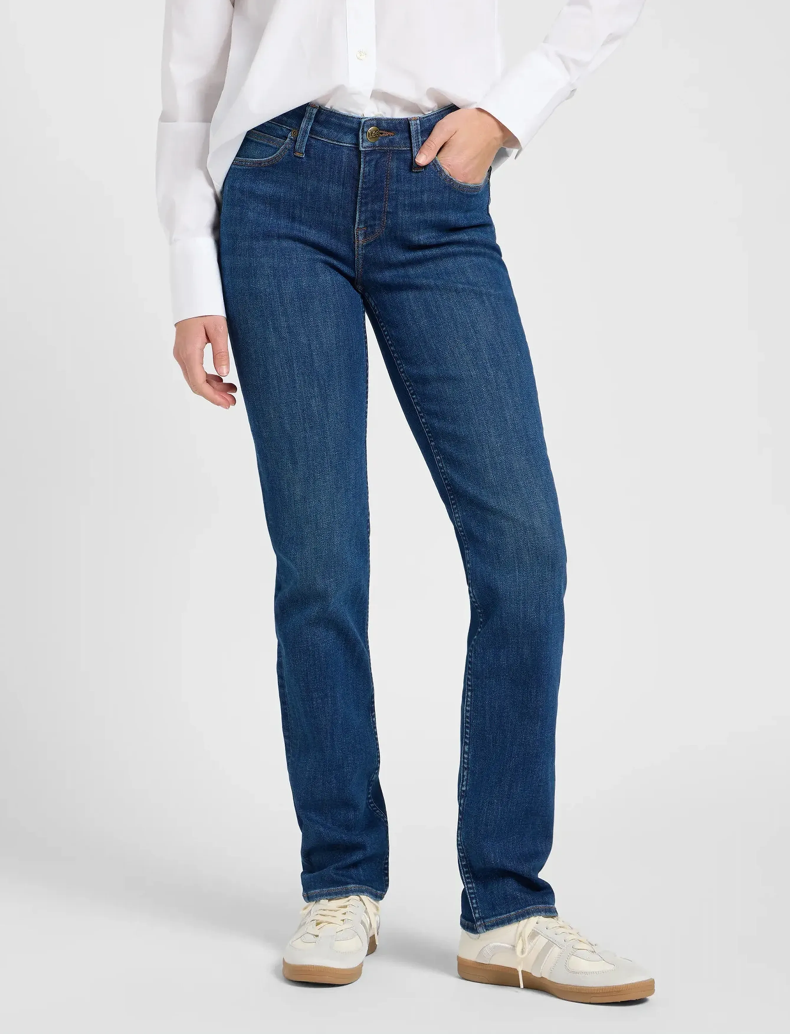 Lee Jeans Marion, 27 x 33, Blue, Jeans > Smalle, Dame