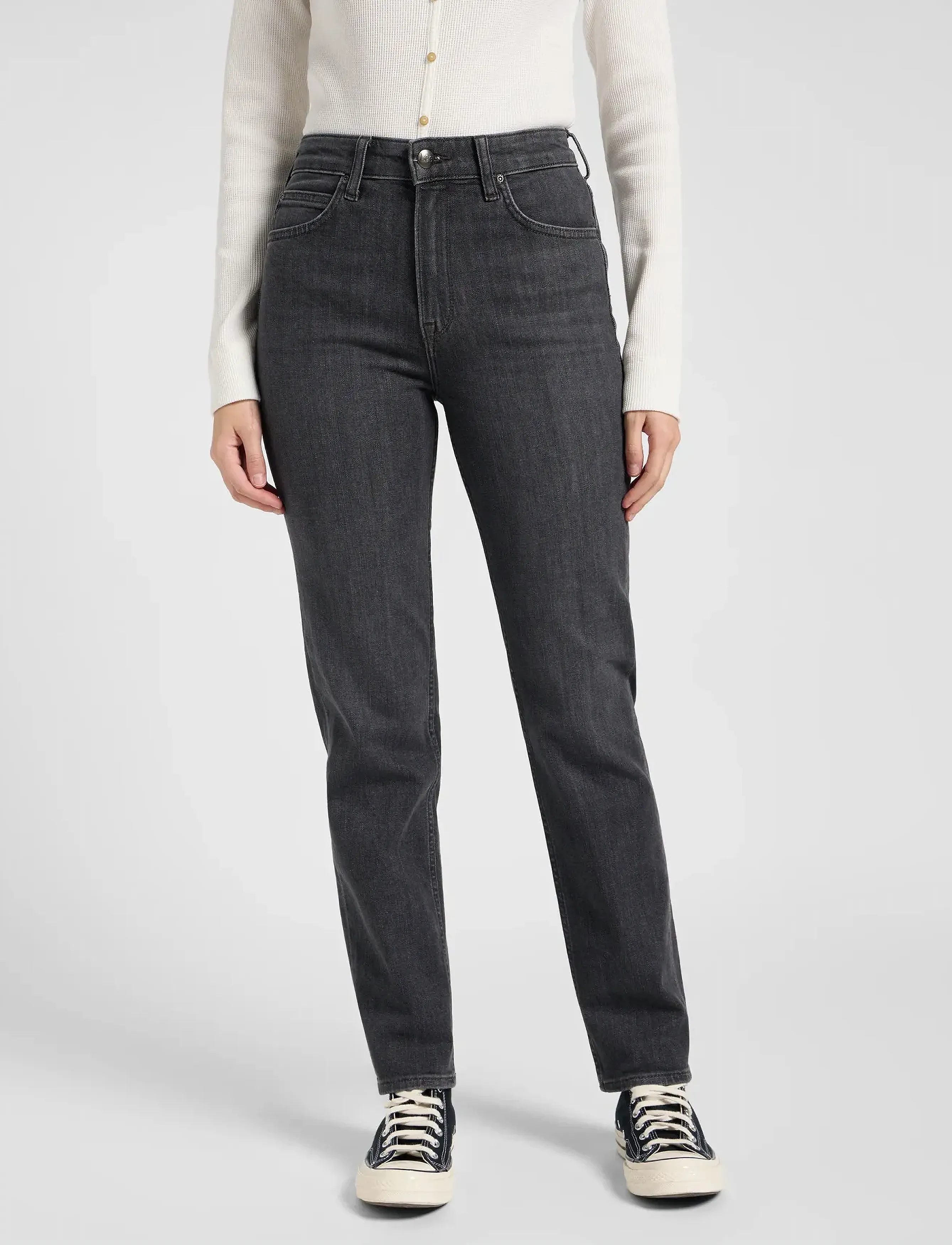 Lee Jeans CAROL - Tøj - NEW SEASON / grey