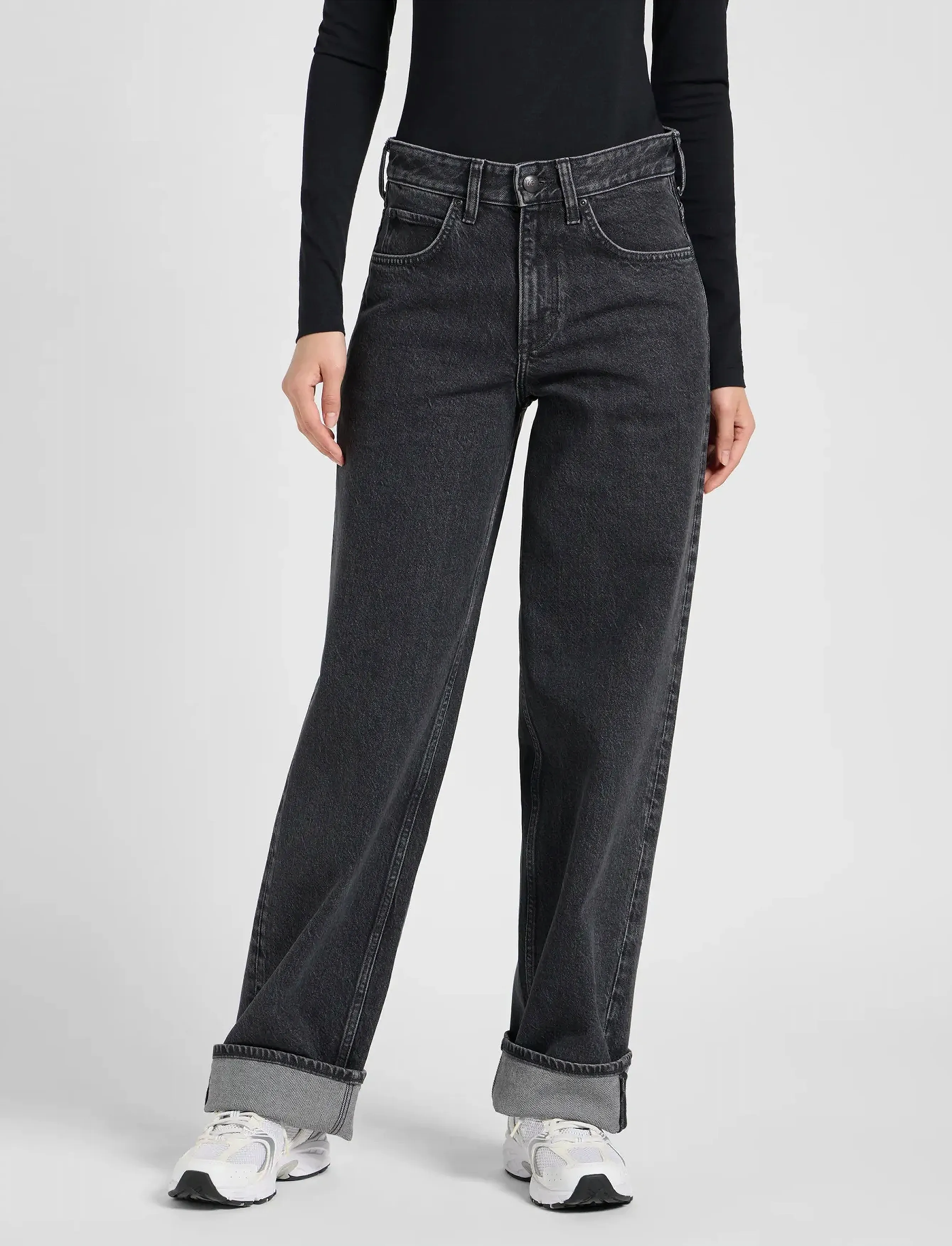 Lee Jeans RIDER LOOSE - Transitional Layering - BYGONE ERA / black