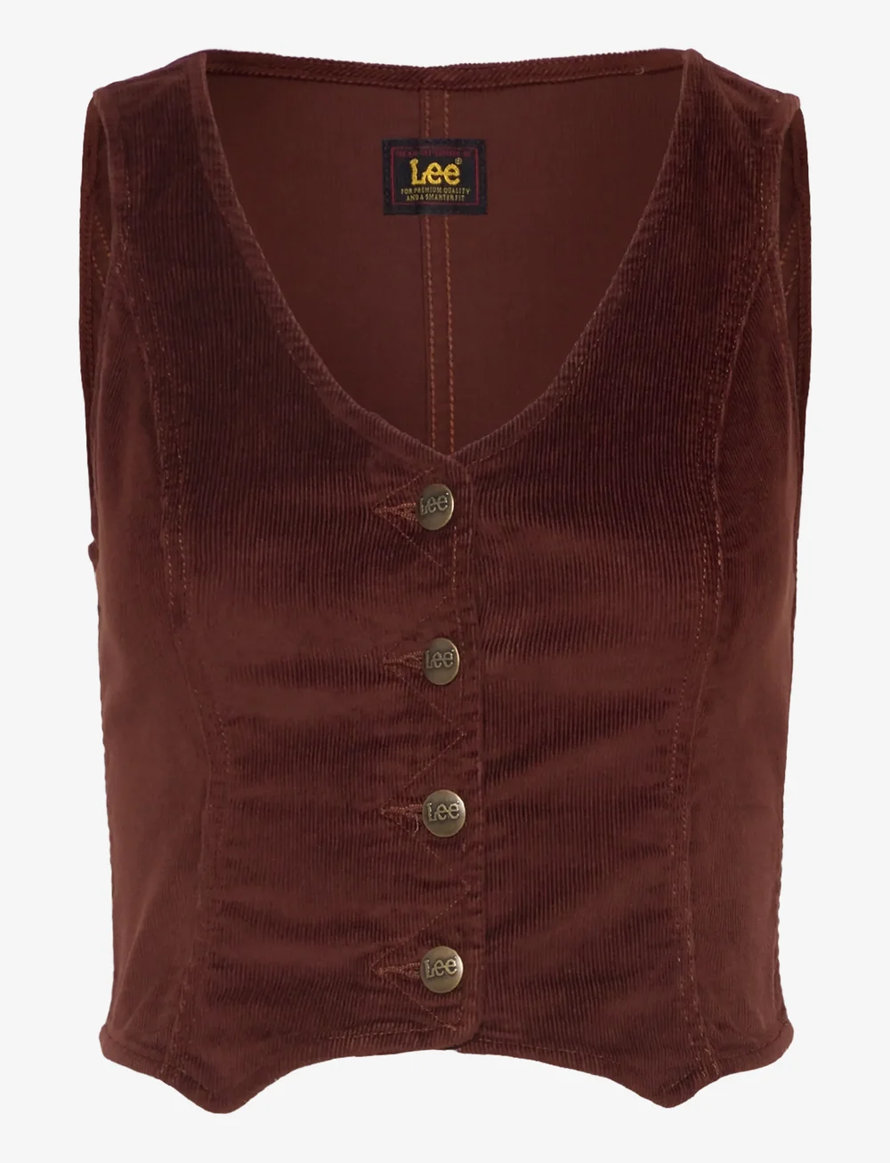 Lee Jeans - FITTED VEST - westen - luxe brown - 1