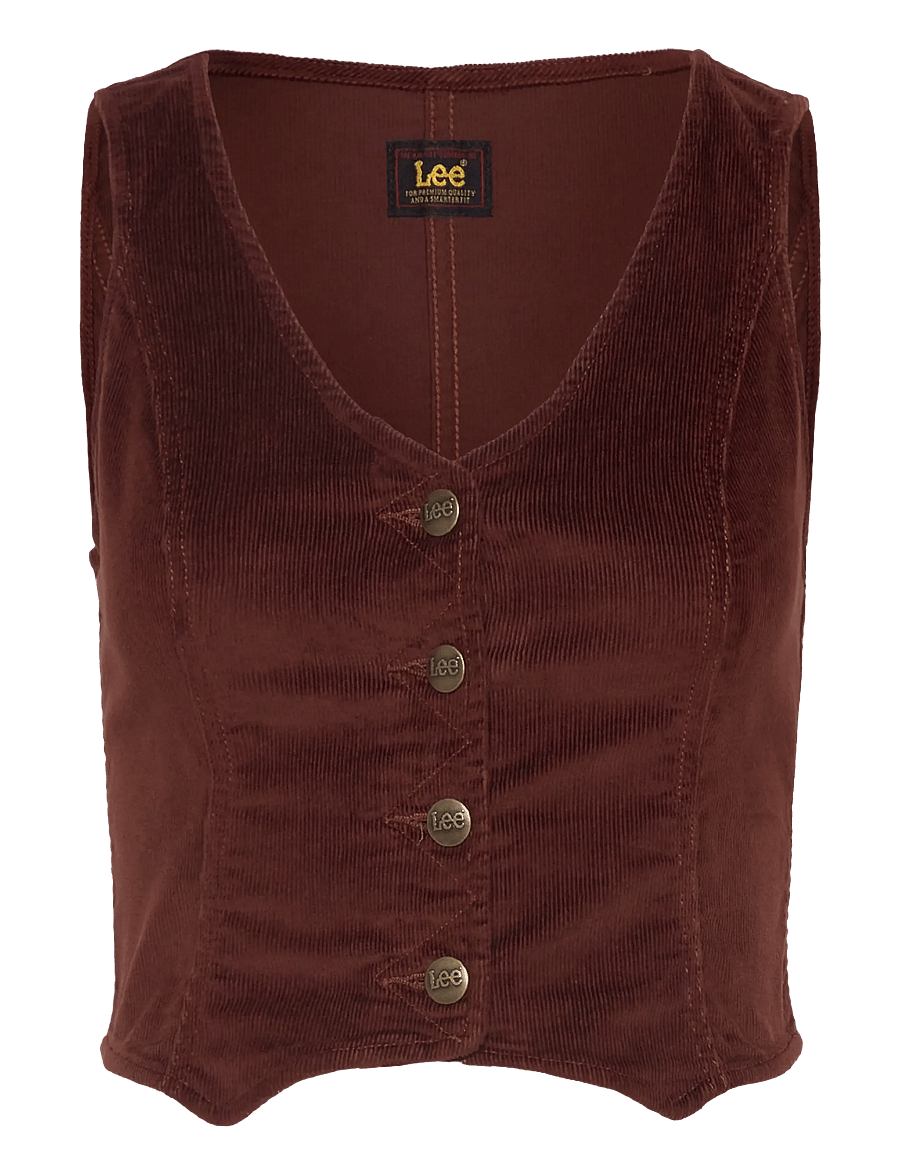 Lee Jeans - FITTED VEST - westen - luxe brown - 1