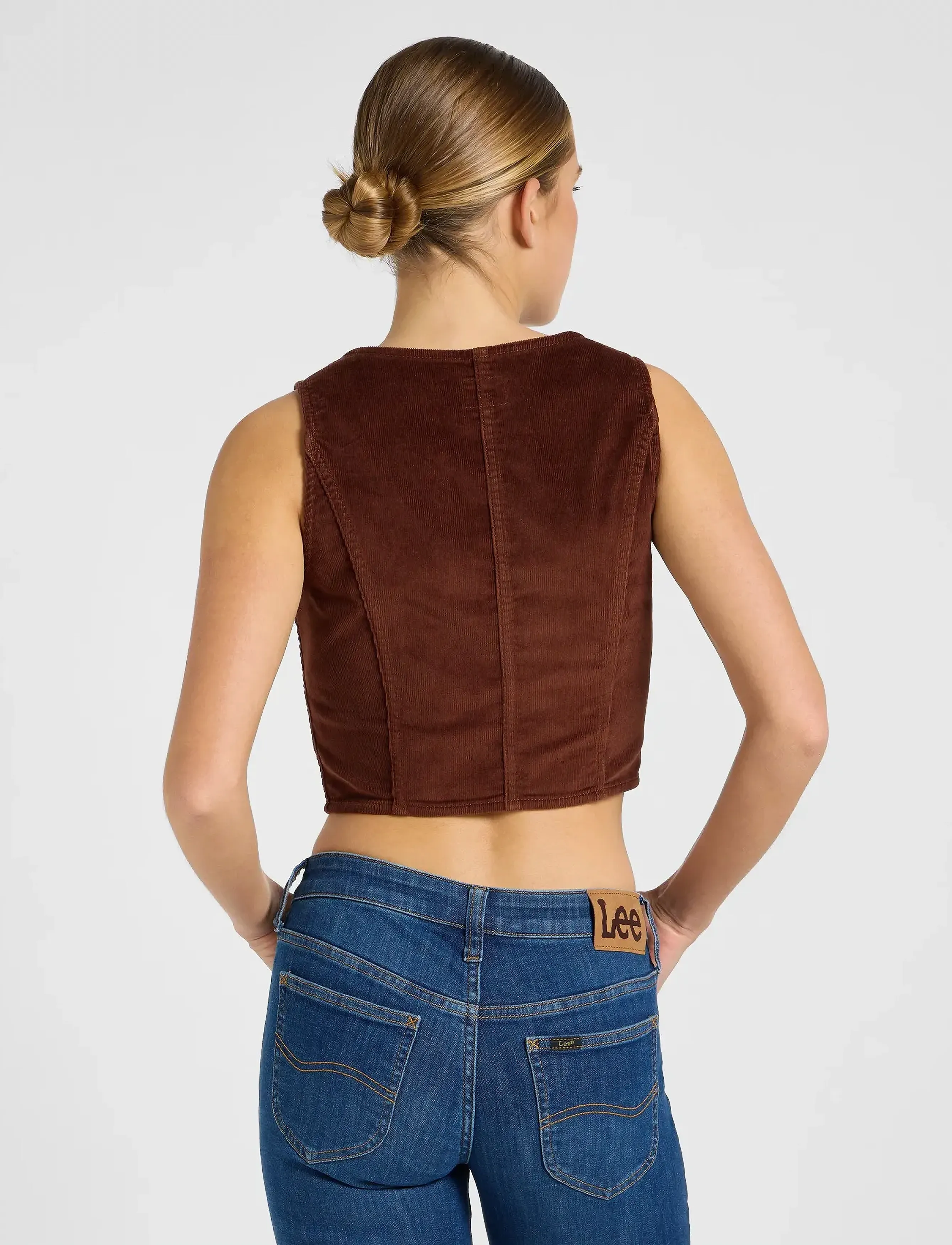 Lee Jeans - FITTED VEST - festmode zu outlet-preisen - luxe brown - 3