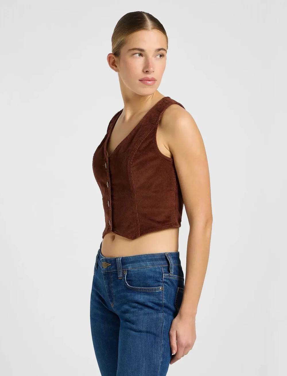 Lee Jeans - FITTED VEST - westen - luxe brown - 5
