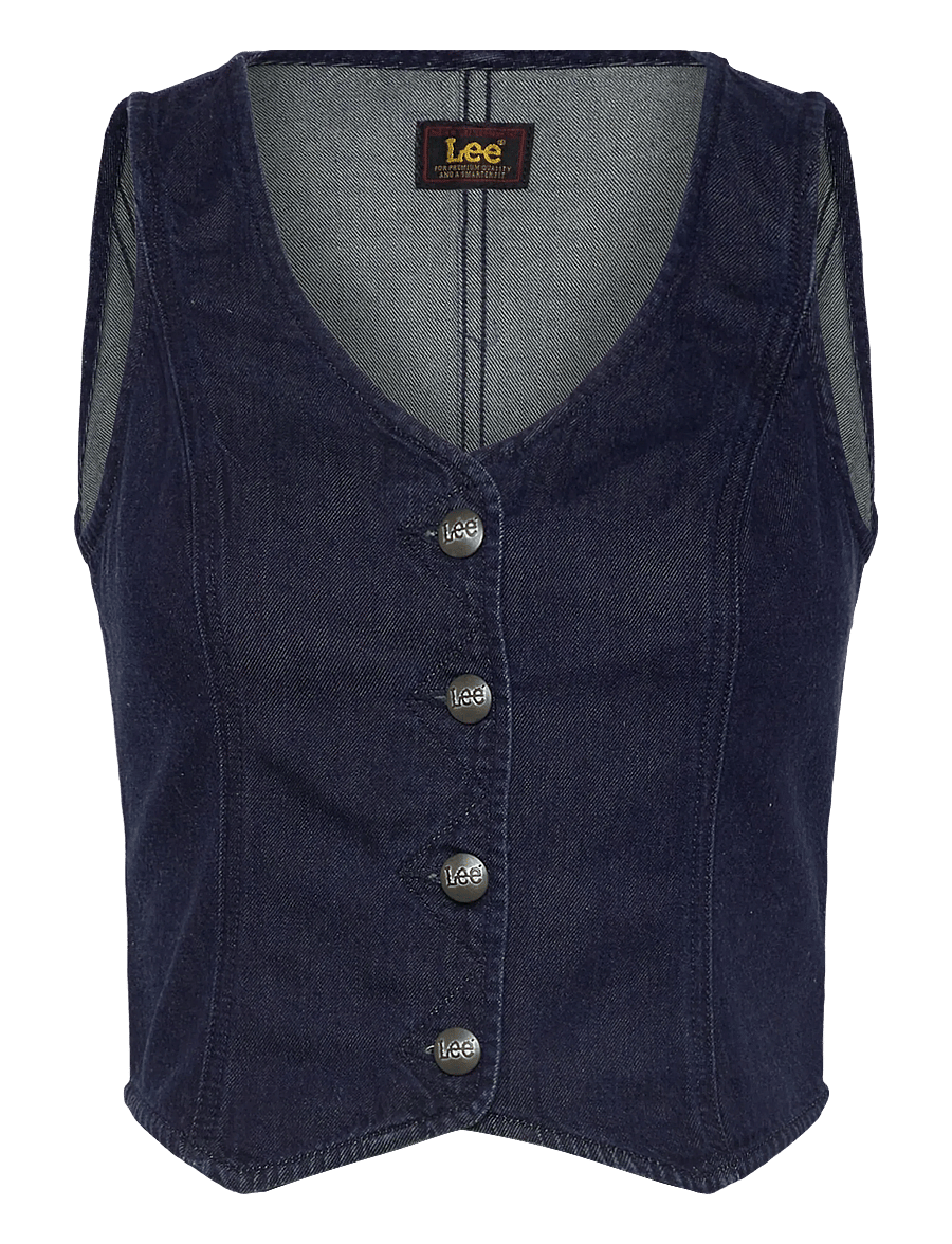 Lee Jeans - FITTED VEST - denim-westen - regal blue - 1