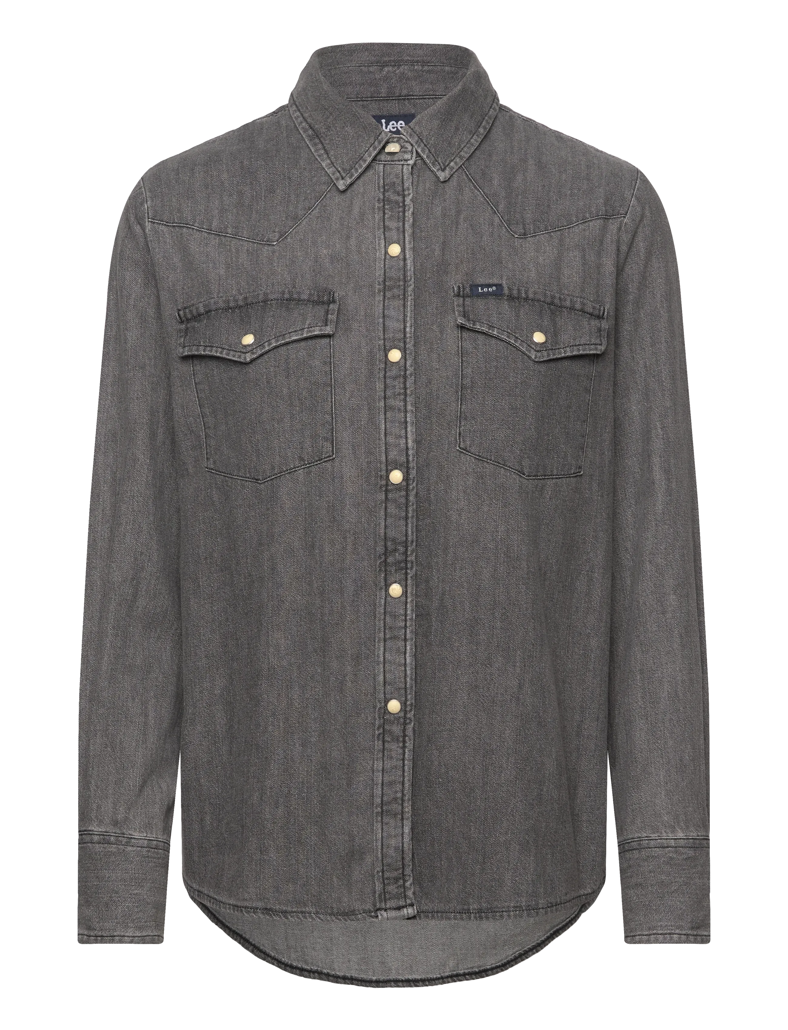 REGULAR WESTERN SHIRT - ASPHALT BLACK