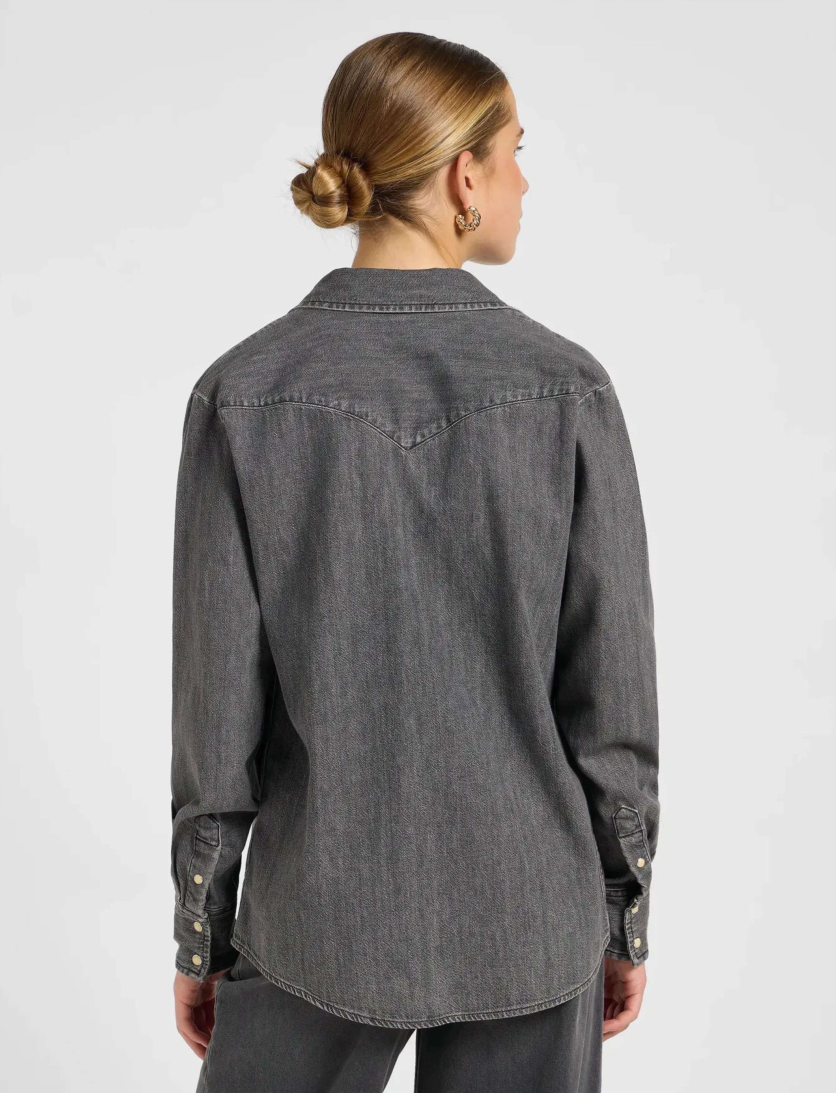 Lee Jeans - REGULAR WESTERN SHIRT - langärmlige hemden - asphalt black - 3