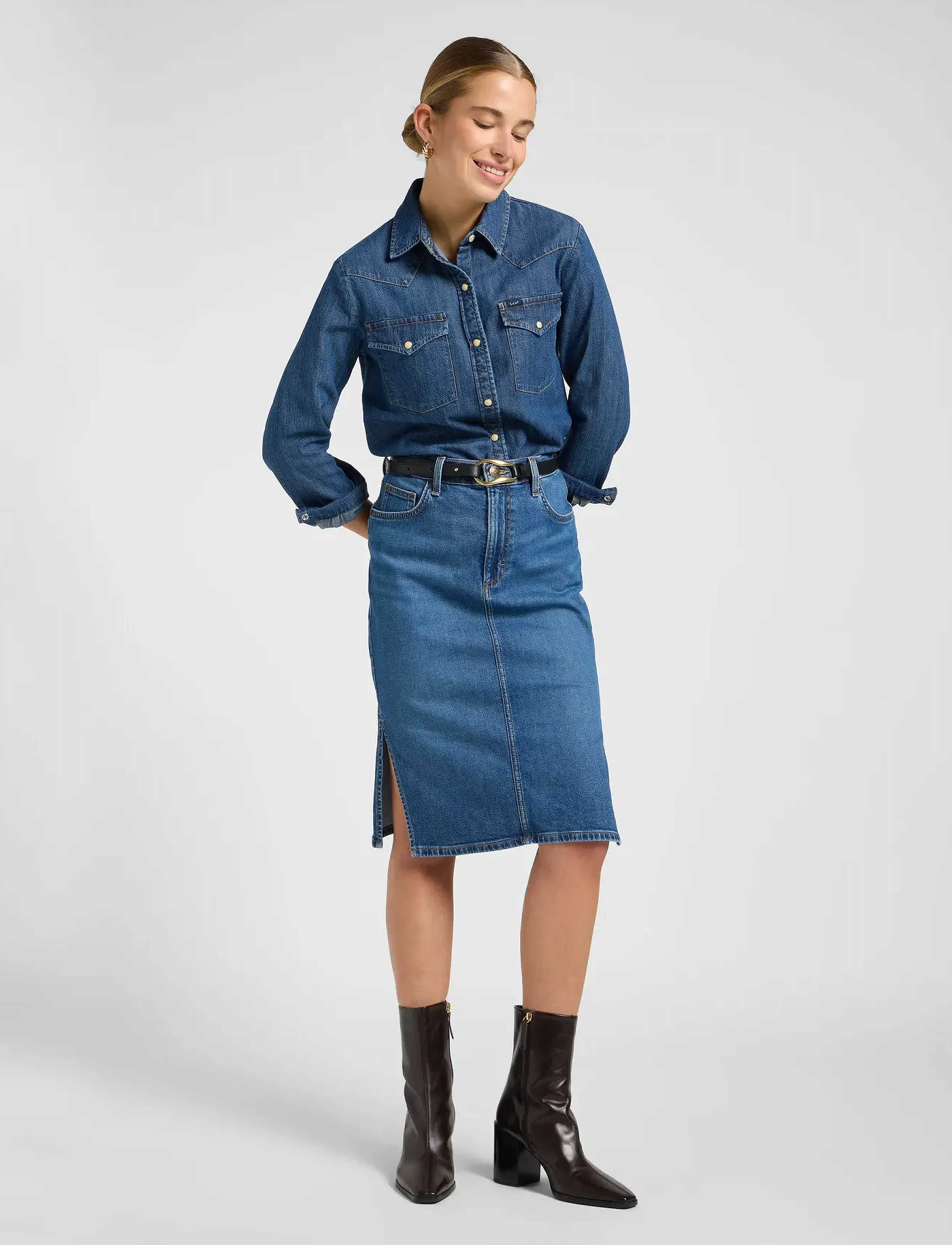 Lee Jeans - REGULAR WESTERN SHIRT - denimskjorter - denim stacks - 4