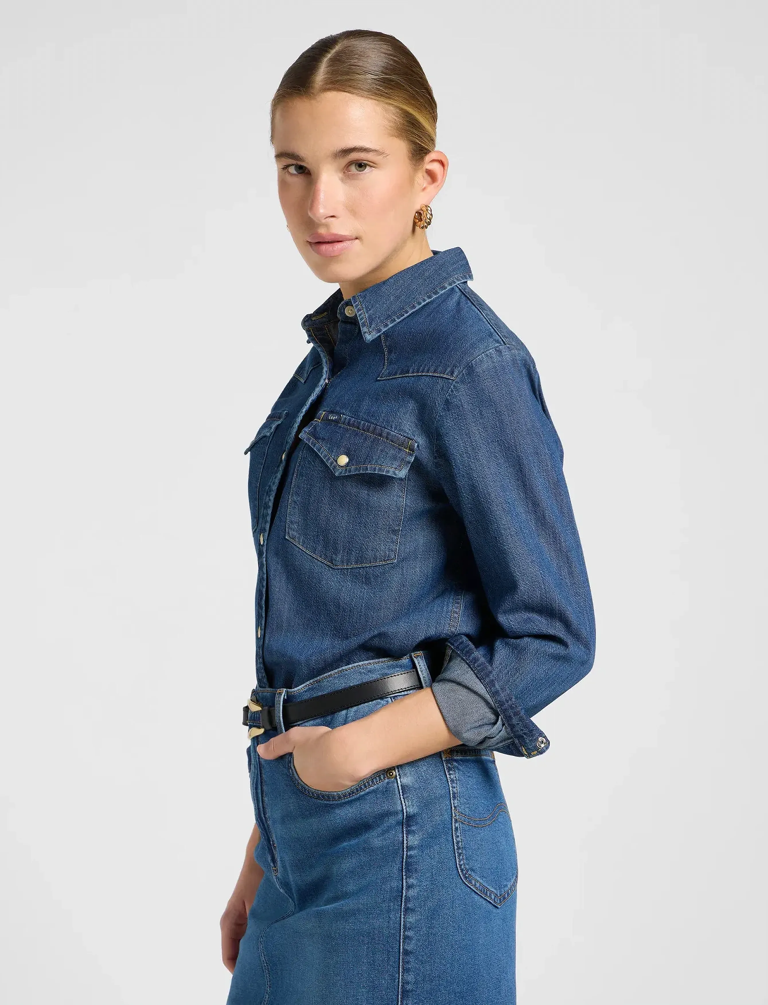 Lee Jeans - REGULAR WESTERN SHIRT - denimskjorter - denim stacks - 5