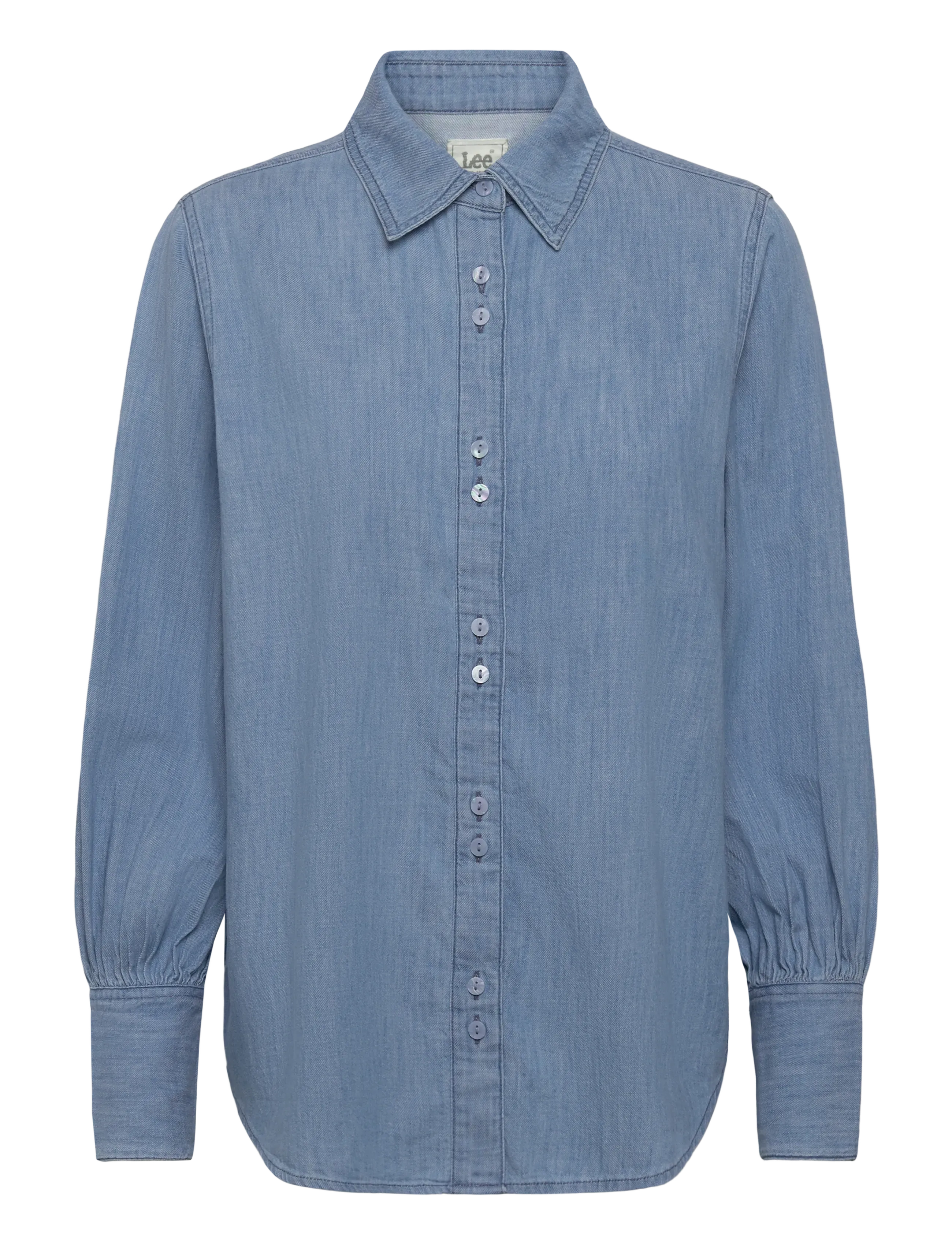 LEE JEANS Balloon Sleeve Shirt Blau - S - Damen