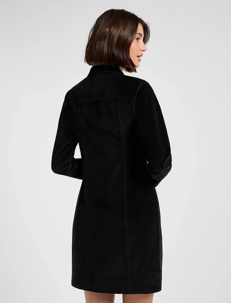 Lee Jeans - ZIP FRONT DRESS - minikleidid - black - 2