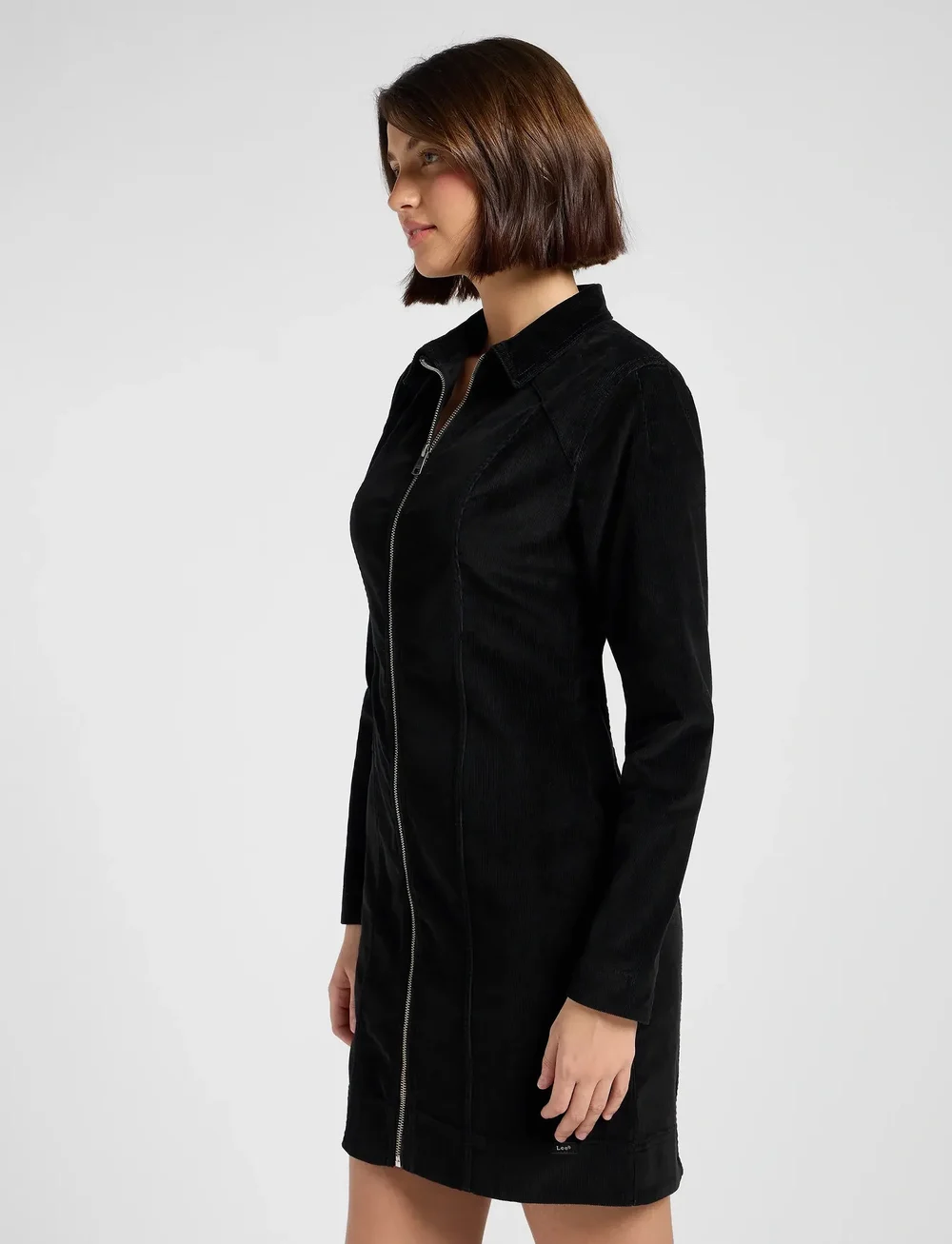 Lee Jeans - ZIP FRONT DRESS - korta klänningar - black - 4