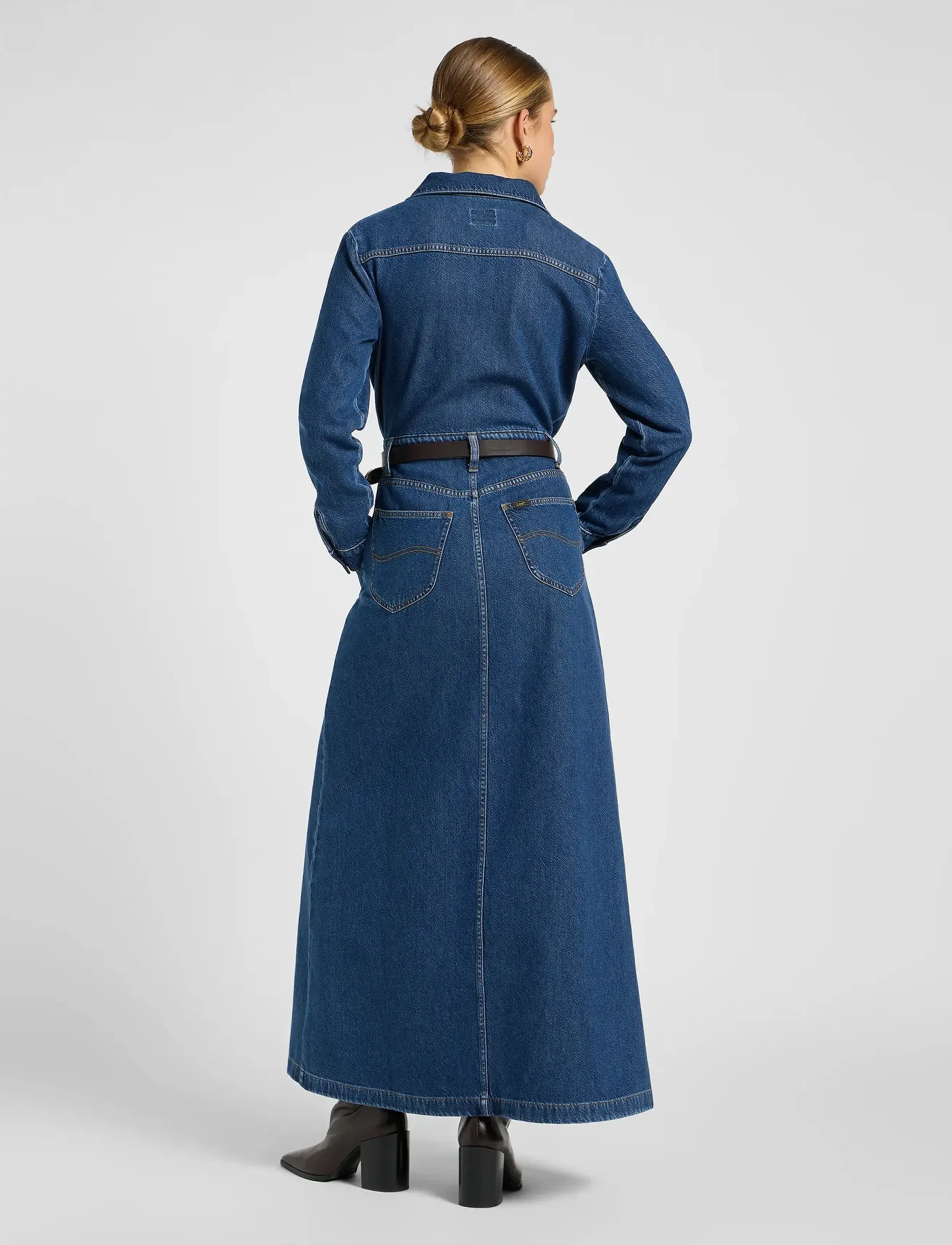 Lee Jeans - MAXI DENIM UTILITY DRESS - time of our life - 3