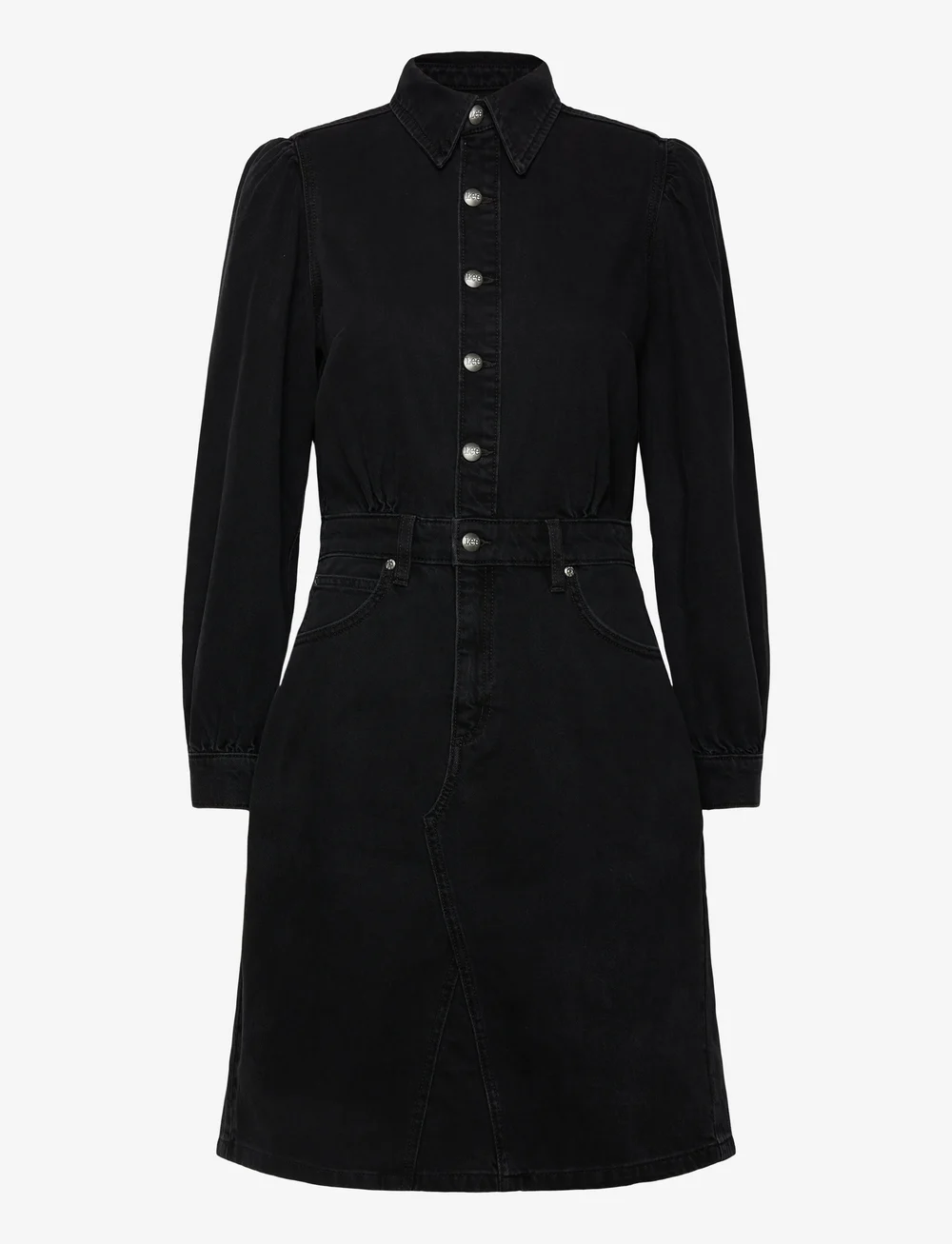 Lee Jeans - LONG SLEEVE DRESS - overhemdjurken - dark memory - 1