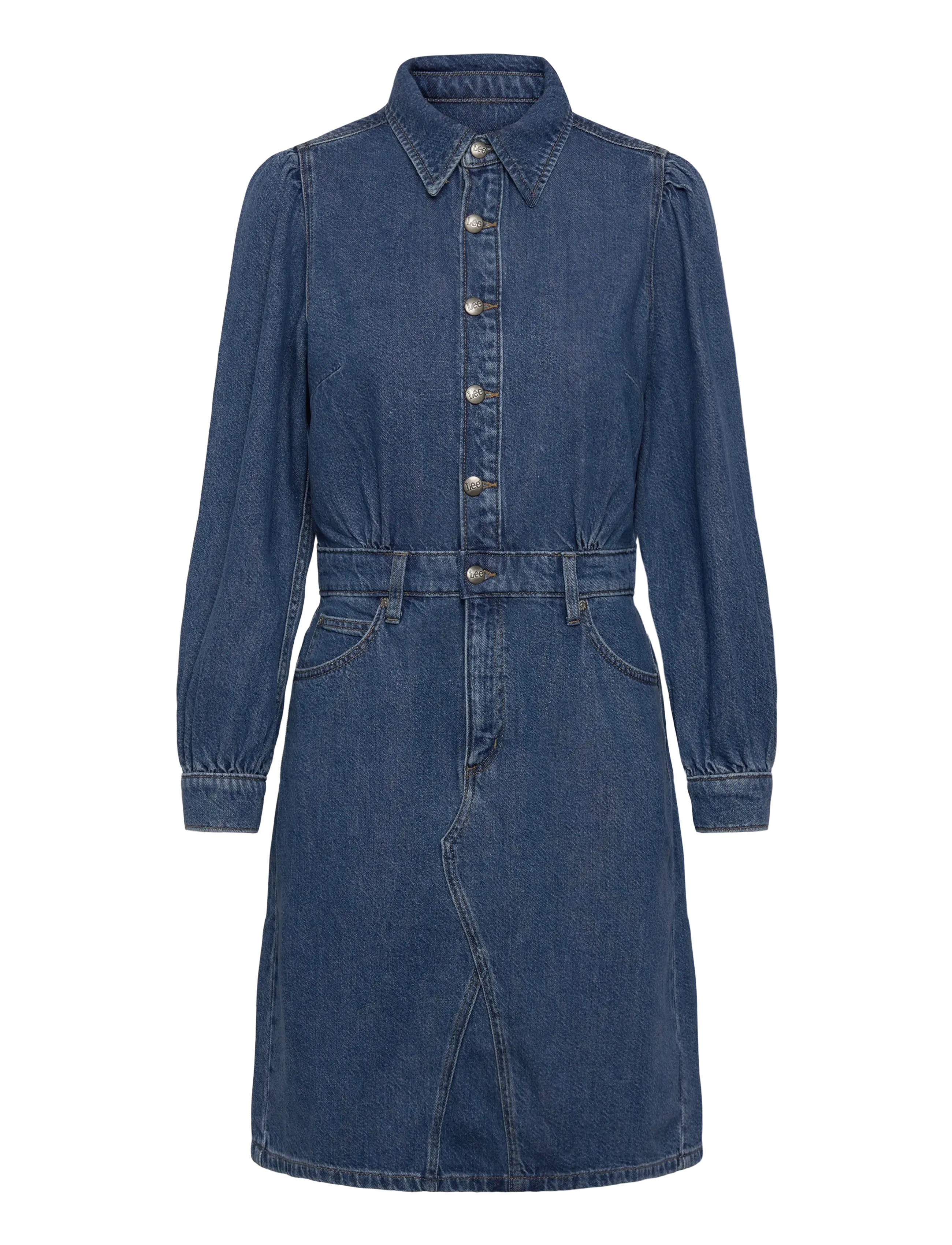 Lee Jeans LONG SLEEVE DRESS - Kleidid - FINE BLUE / blue