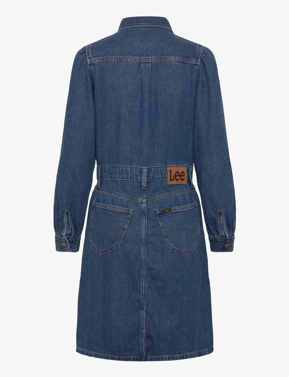 Lee Jeans - LONG SLEEVE DRESS - skjortekjoler - fine blue - 2