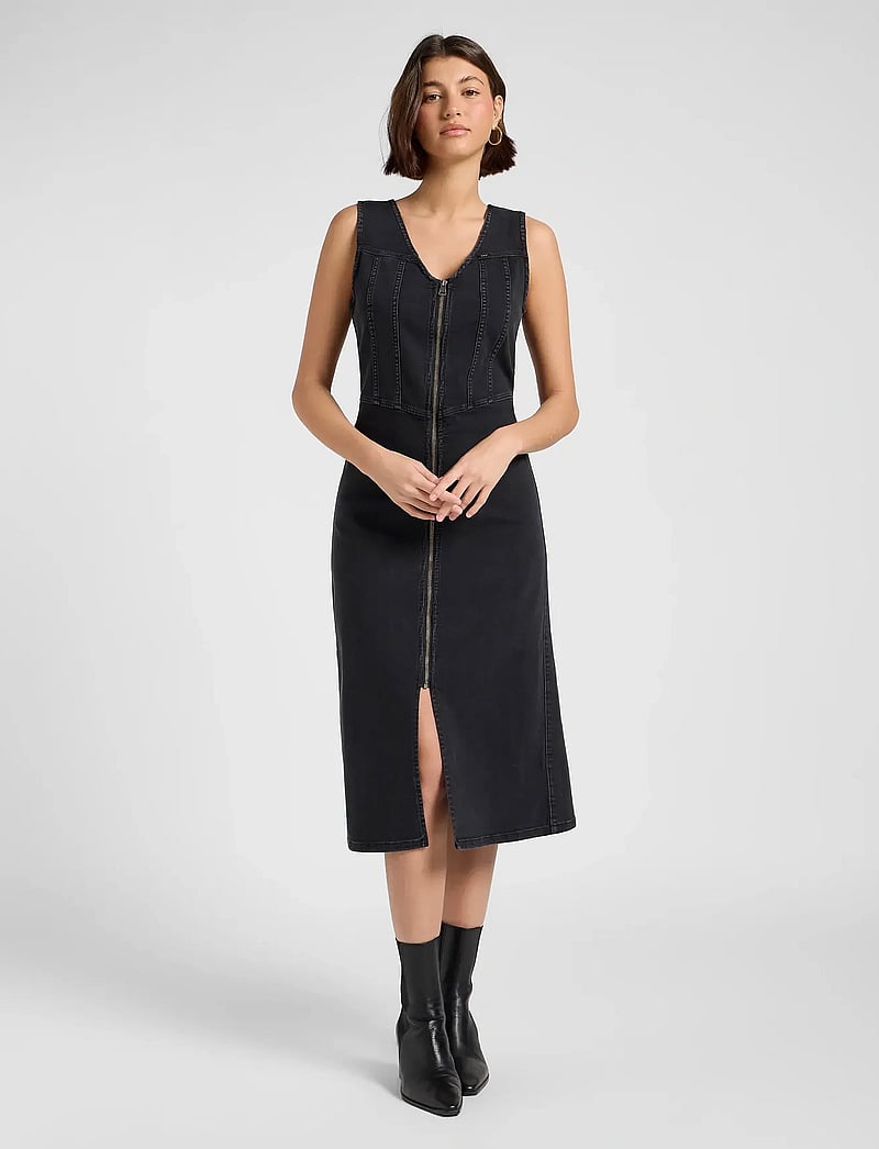 Lee Jeans - LONG VEST DRESS - jeanskleider - brisk night - 0