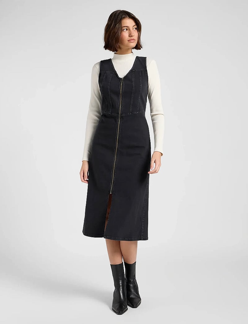 Lee Jeans - LONG VEST DRESS - jeanskleider - brisk night - 3