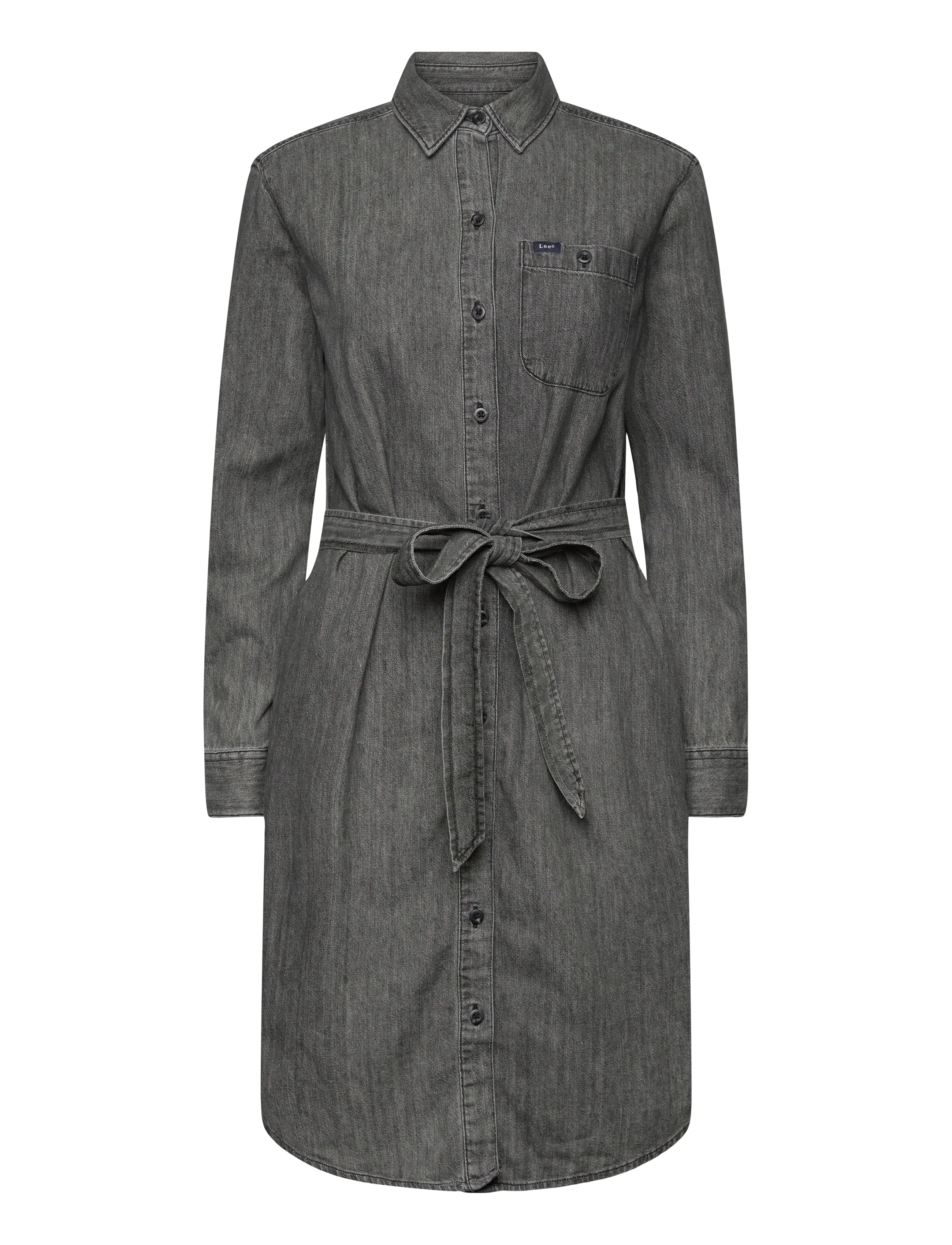 LEE JEANS All Purpose Shirt Kleid Grau - S - Damen