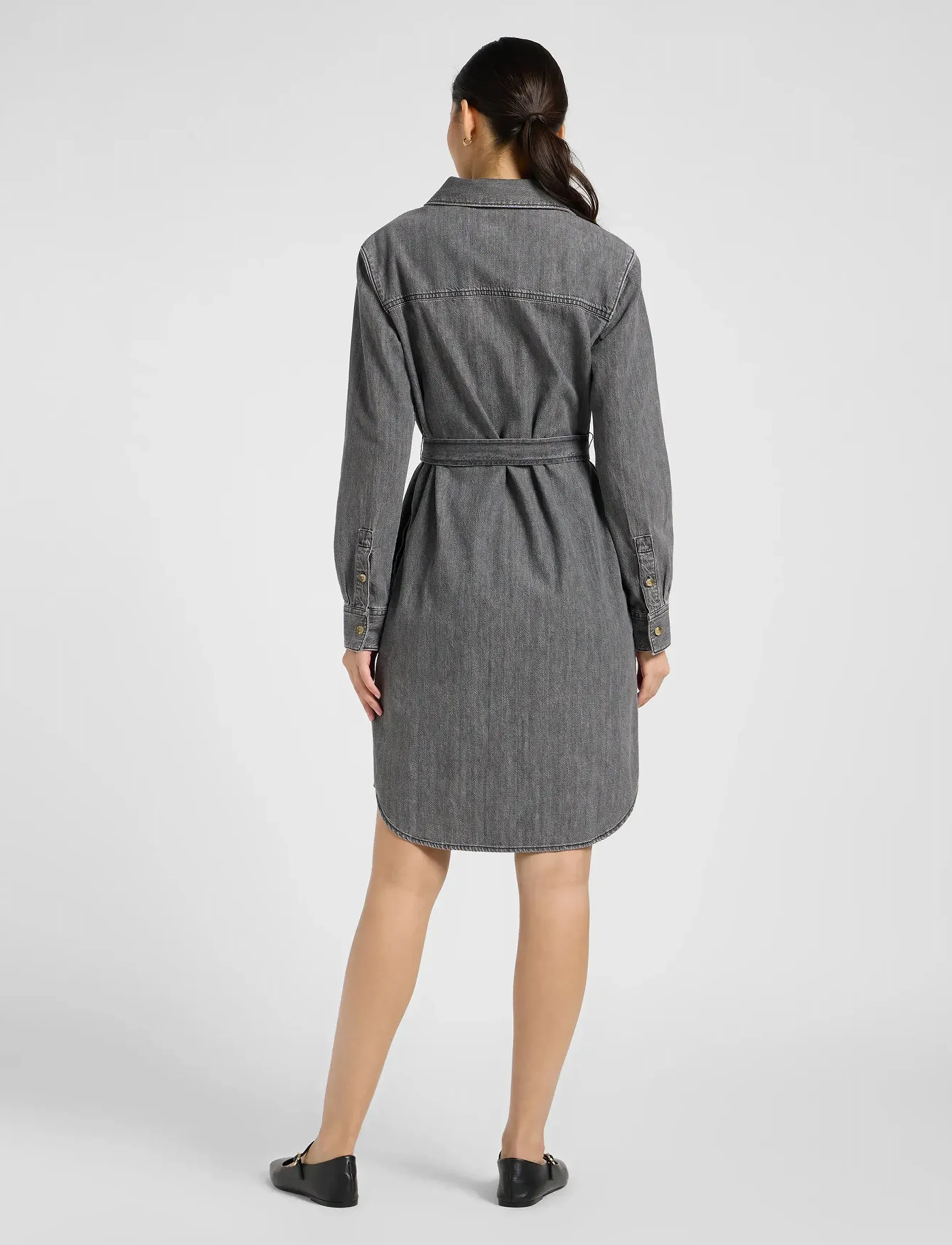 Lee Jeans - ALL PURPOSE SHIRT DRESS - cowboykjoler - asphalt black - 3